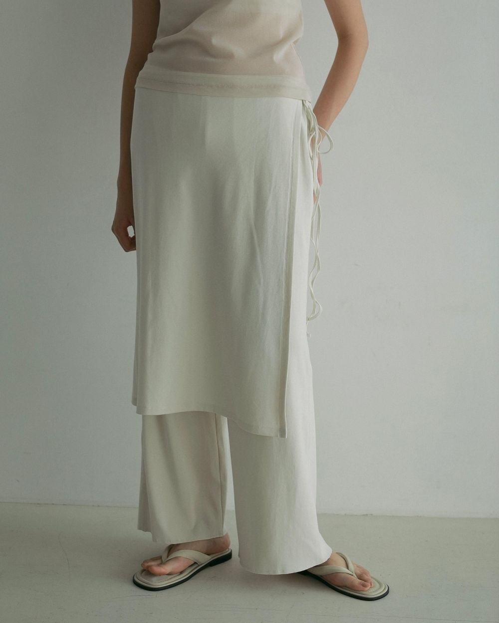 Layered Cut Pants Layered Cut Pants,レイヤードカットパンツ,62510722,ボトムス,レイヤードパンツ,カットソー素材,ànuke,アンヌーク,lifes,ライフズ,25ss