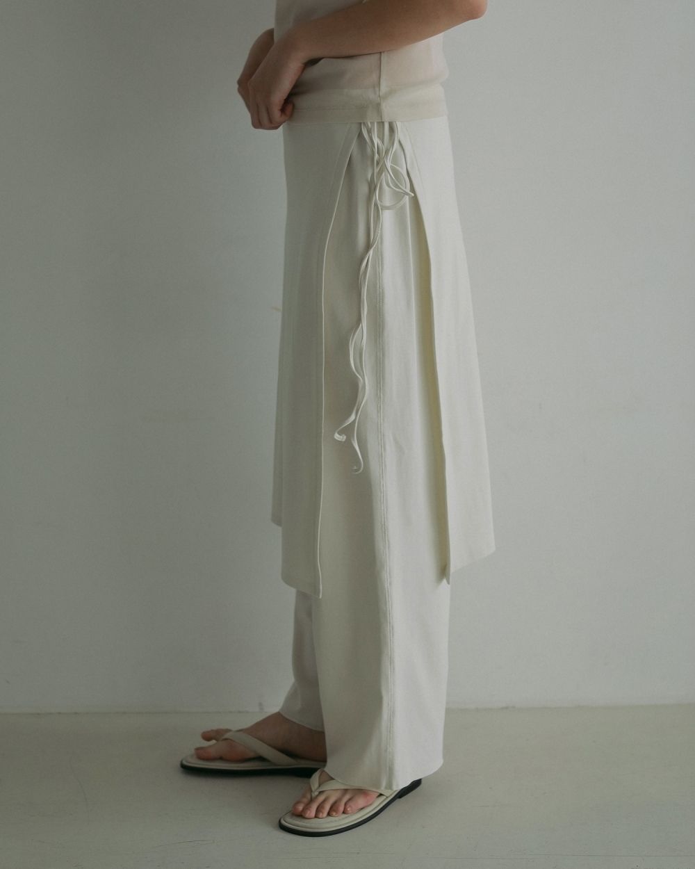 Layered Cut Pants Layered Cut Pants,レイヤードカットパンツ,62510722,ボトムス,レイヤードパンツ,カットソー素材,ànuke,アンヌーク,lifes,ライフズ,25ss