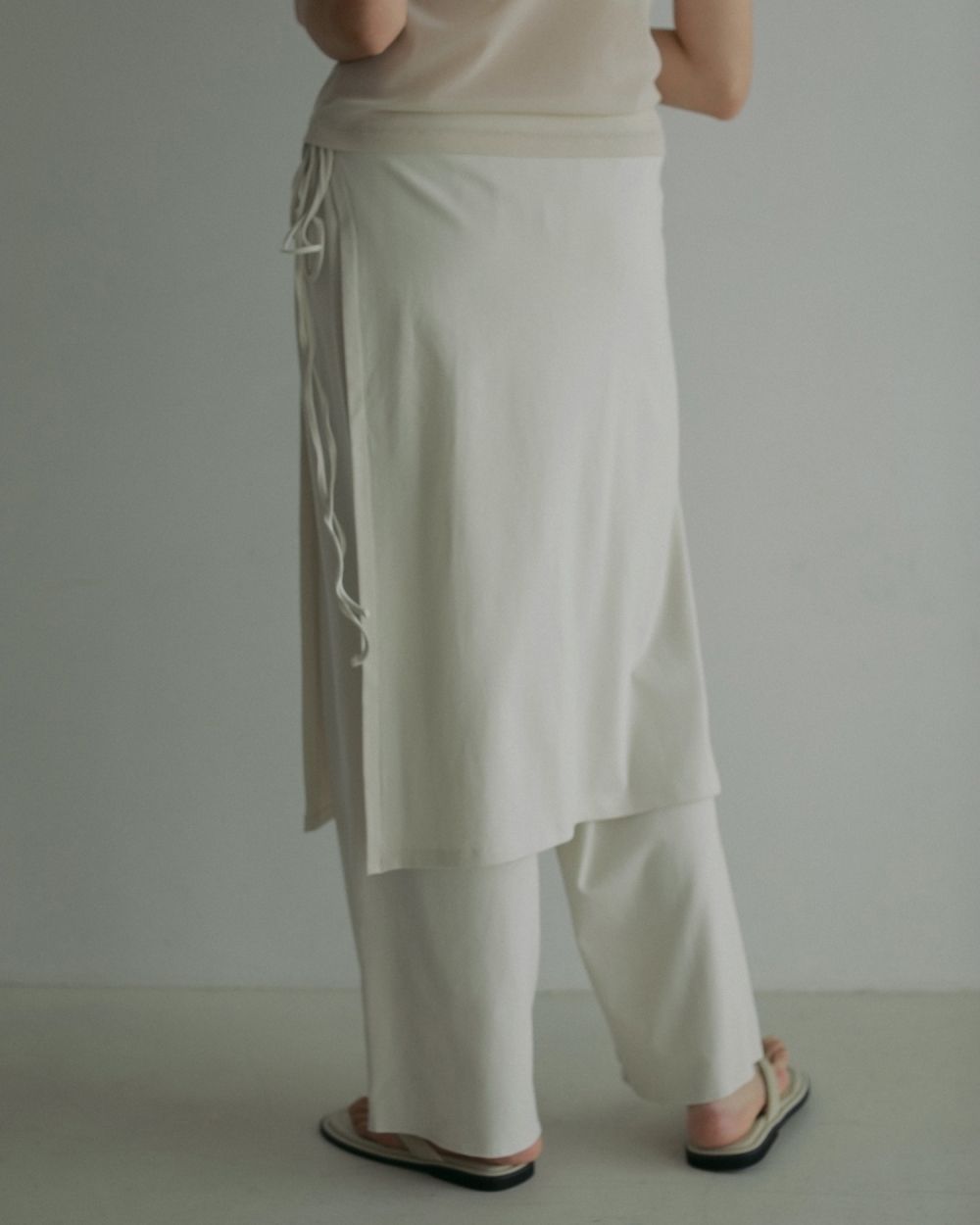 Layered Cut Pants Layered Cut Pants,レイヤードカットパンツ,62510722,ボトムス,レイヤードパンツ,カットソー素材,ànuke,アンヌーク,lifes,ライフズ,25ss