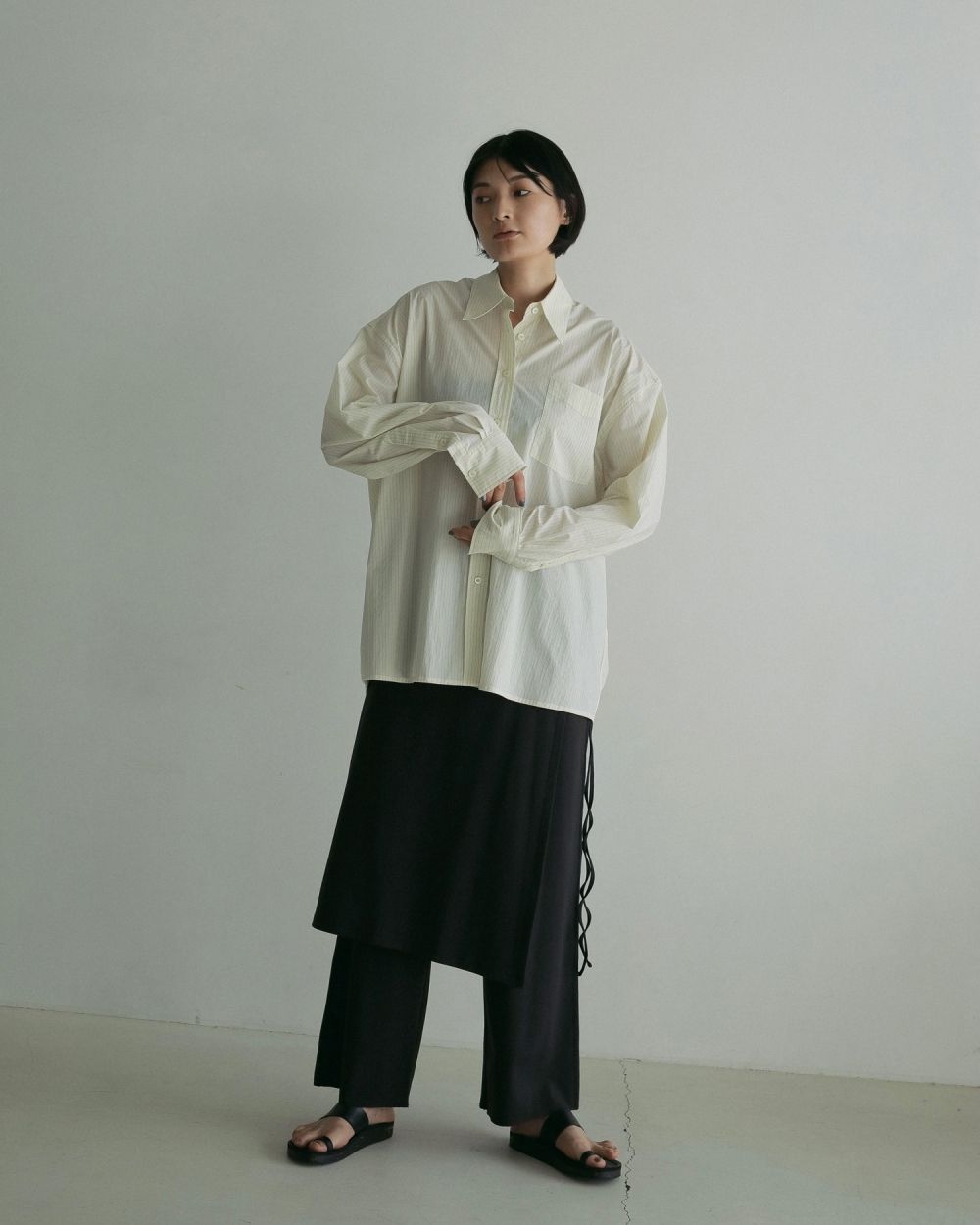 Layered Cut Pants Layered Cut Pants,レイヤードカットパンツ,62510722,ボトムス,レイヤードパンツ,カットソー素材,ànuke,アンヌーク,lifes,ライフズ,25ss