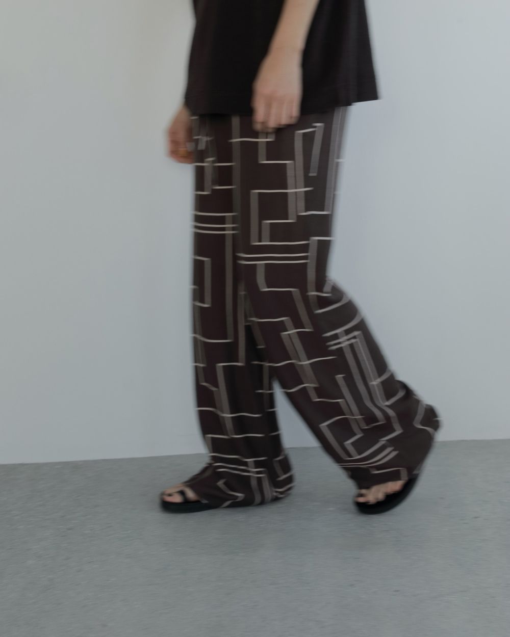 Geometric Easy Pants Geometric Easy Pants,ジオメトリックイージーパンツ,62510723,ボトム,パンツ,柄ボトム,インド製,ànuke,アンヌーク,lifes,ライフズ,25ss