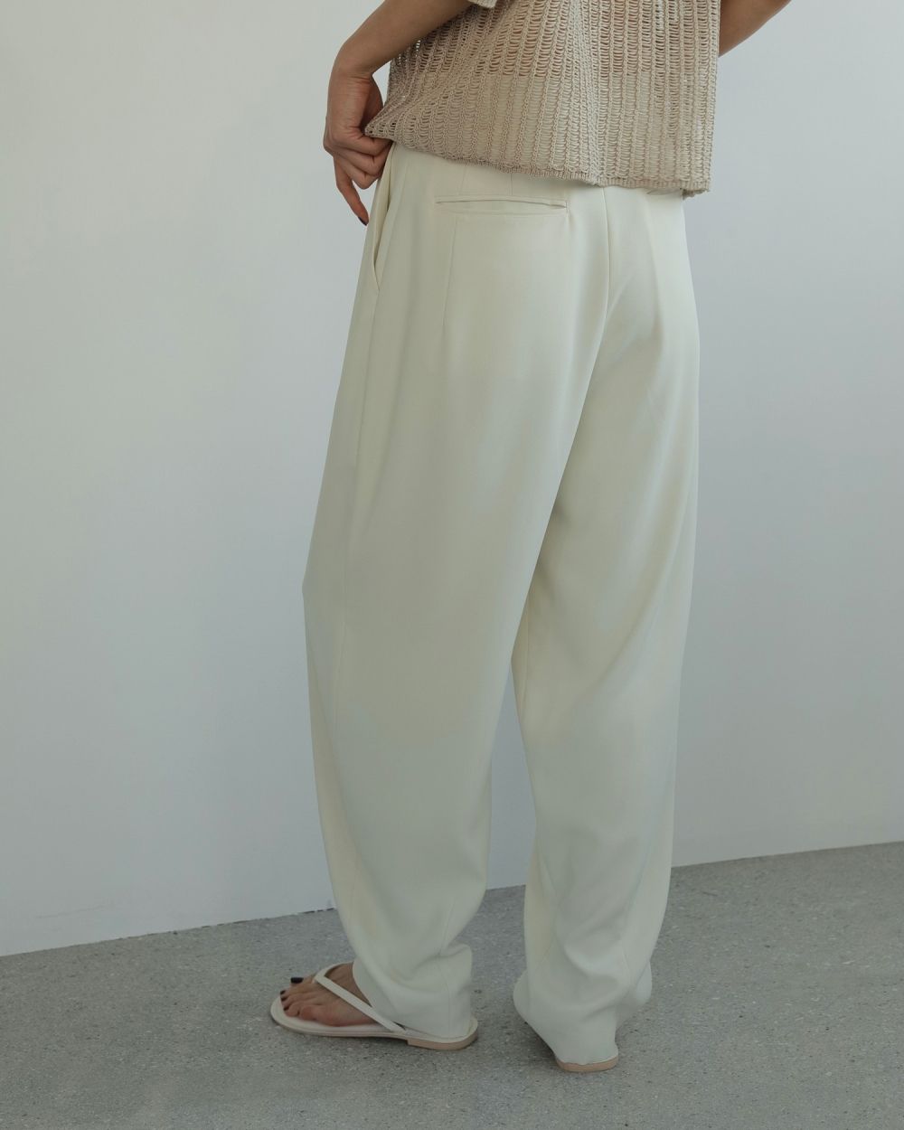 Georgette Cocoon Pants Georgette Cocoon Pants,ジョーゼットコクーンパンツ,62510725,ボトム,パンツ,タックパンツ,コクーンシルエット,ànuke,アンヌーク,lifes,ライフズ,25ss