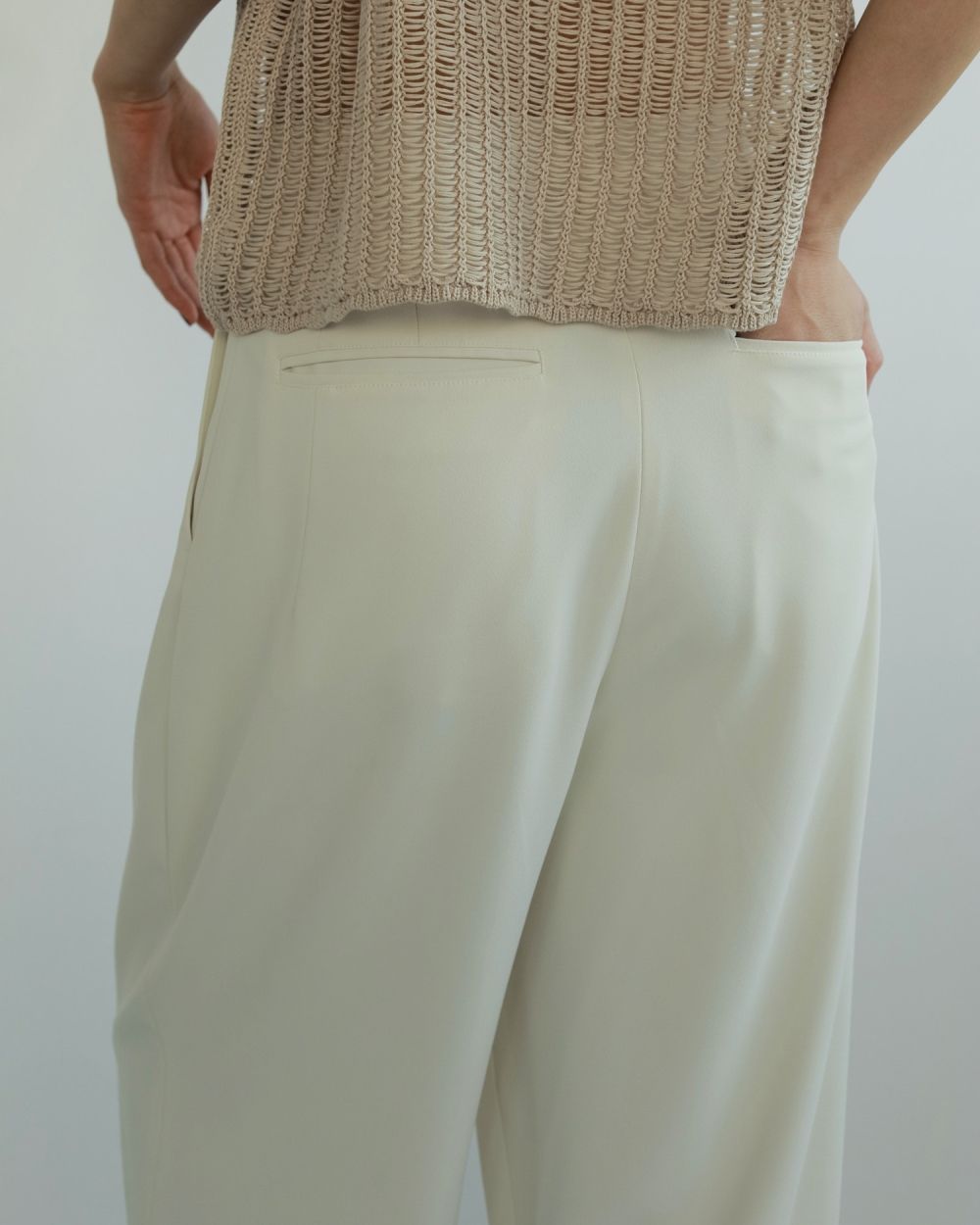 Georgette Cocoon Pants Georgette Cocoon Pants,ジョーゼットコクーンパンツ,62510725,ボトム,パンツ,タックパンツ,コクーンシルエット,ànuke,アンヌーク,lifes,ライフズ,25ss