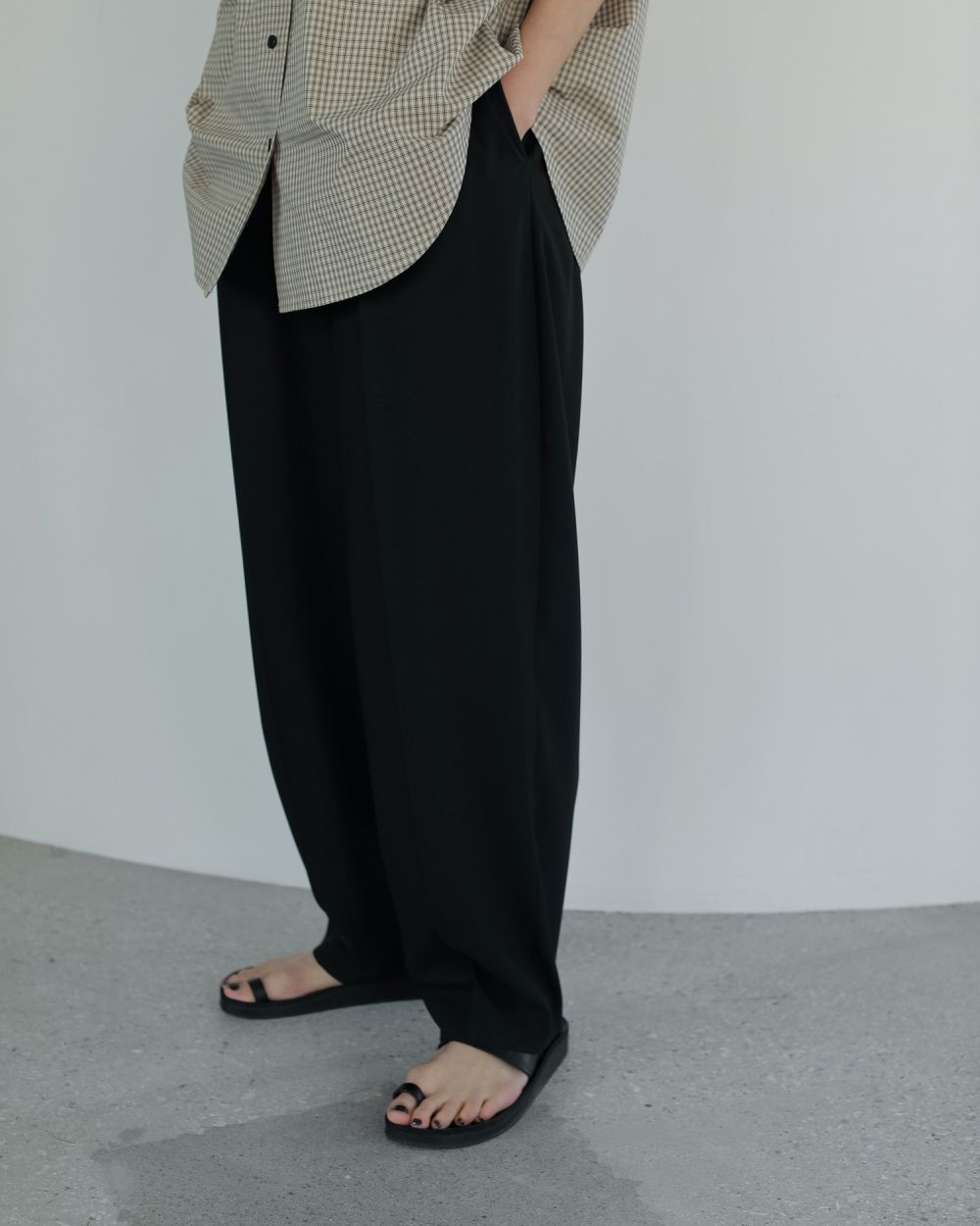 Georgette Cocoon Pants Georgette Cocoon Pants,ジョーゼットコクーンパンツ,62510725,ボトム,パンツ,タックパンツ,コクーンシルエット,ànuke,アンヌーク,lifes,ライフズ,25ss