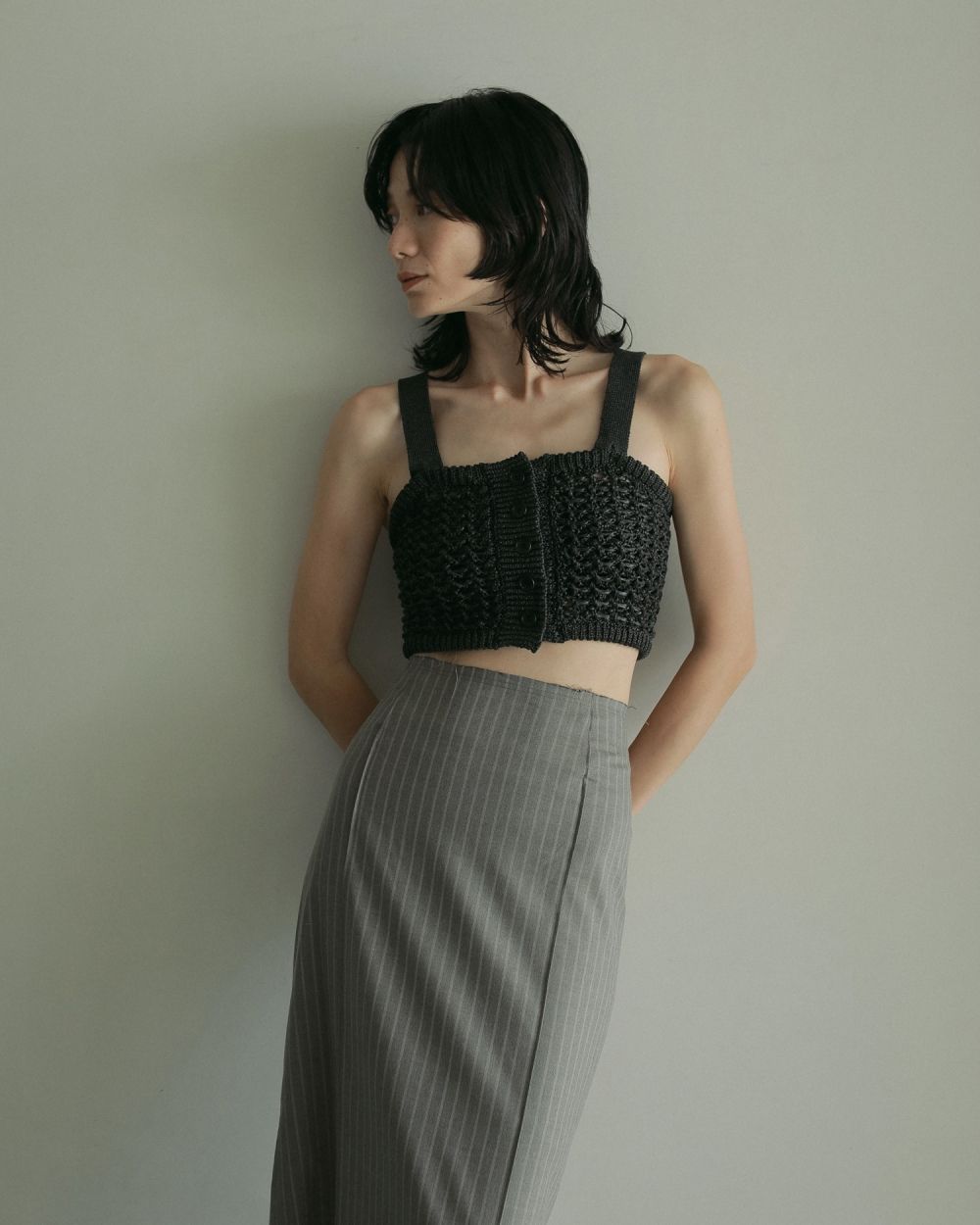 Cutoff Pencil Skirt Cutoff Pencil Skirt,カットオフペンシルスカート,62510802,ボトムス,ペンシルスカート,ànuke,アンヌーク,lifes,ライフズ,25ss