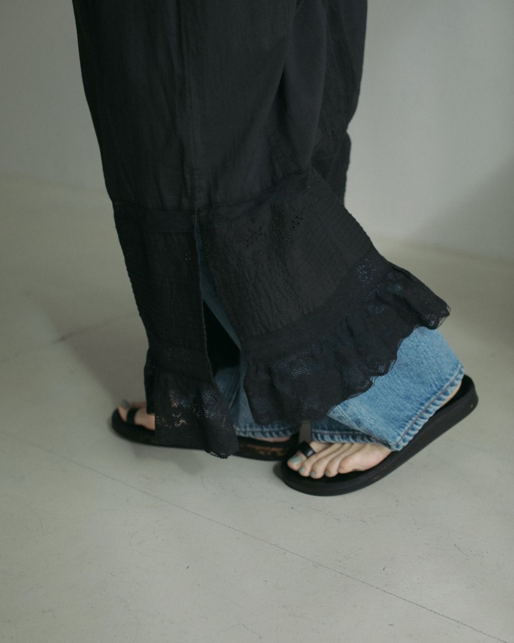 Tuck Lace Skirt Tuck Lace Skirt,タックレーススカート,62510803,ボトムス,コットンスカート,ànuke,トアンヌーク,lifes,ライフズ,25ss