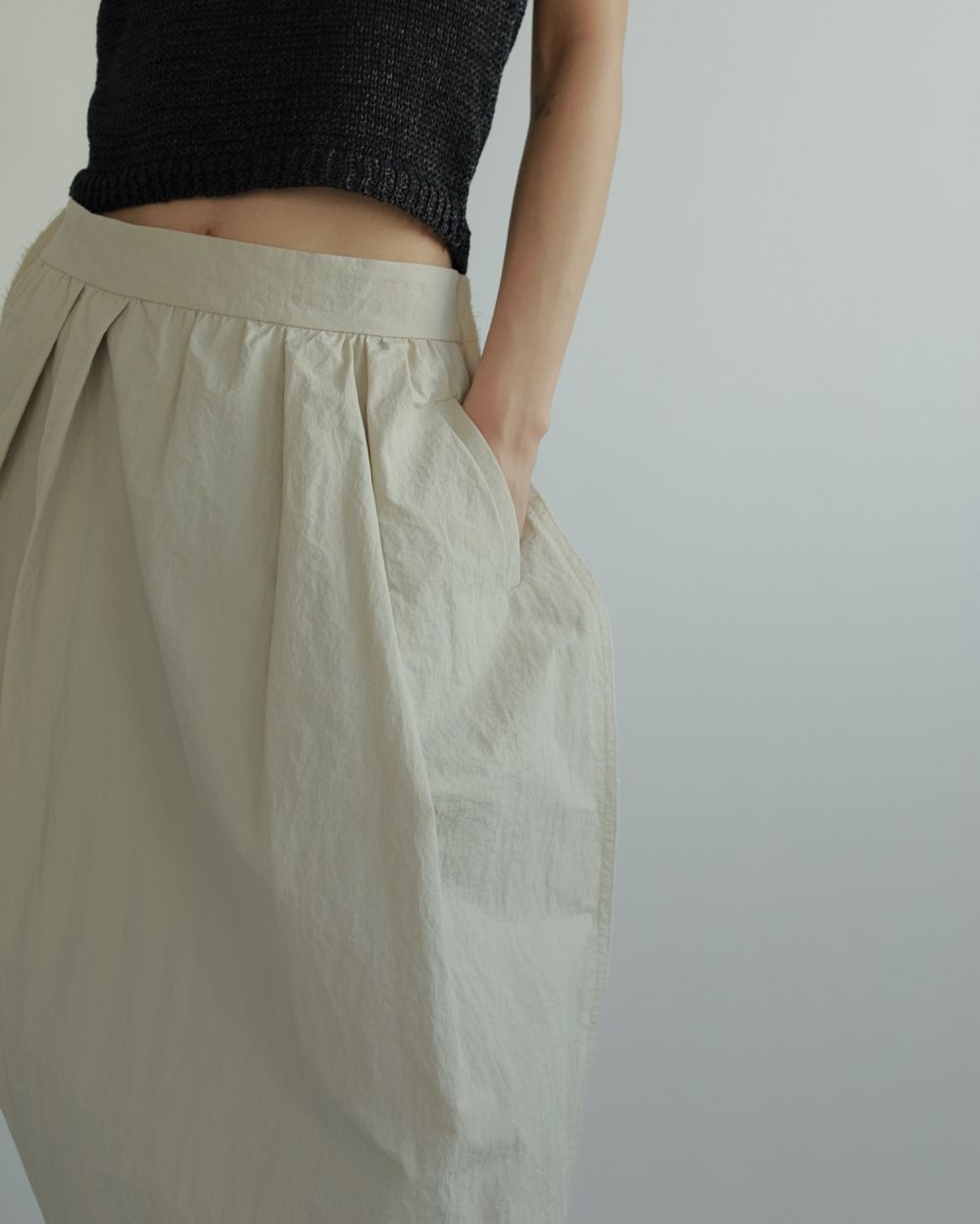 Nylon Balloon Skirt Nylon Balloon Skirt,ナイロンバルーンスカート,62510804,スカート,ボトム,バルーンスカート,ナイロン素材,ànuke,アンヌーク,lifes,ライフズ,25ss