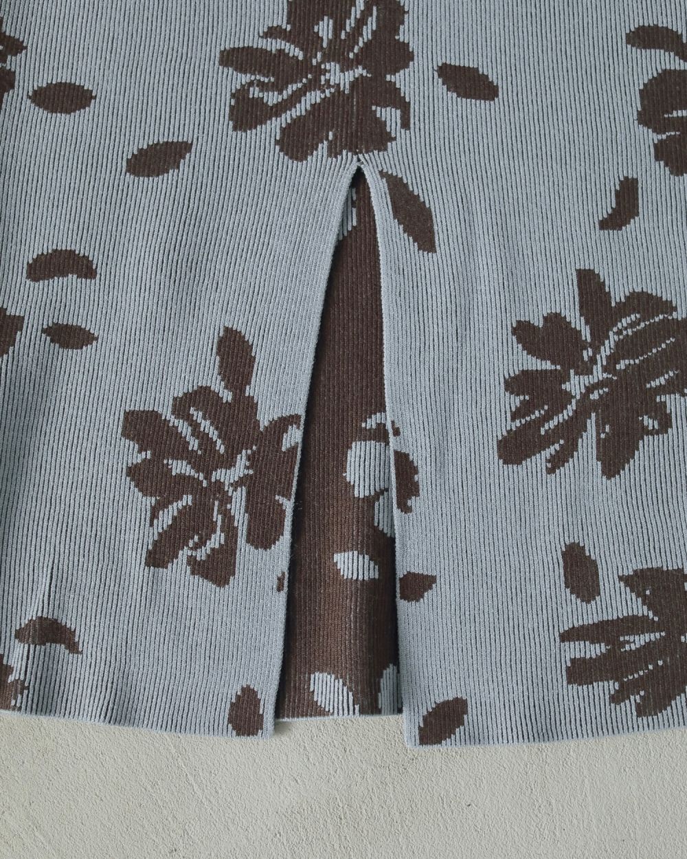 Botanical Knit Skirt Botanical Knit Skirt,ボタニカルニットスカート,62510805,ニットスカート,スカート,ボトム,リバーシブル,ànuke,アンヌーク,lifes,ライフズ,25ss