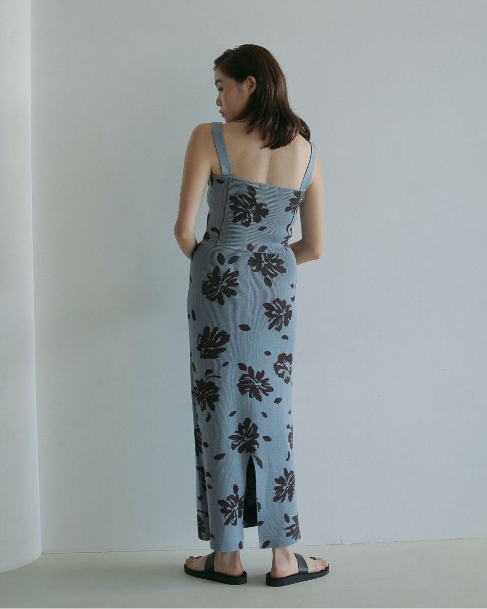 Botanical Knit Skirt Botanical Knit Skirt,ボタニカルニットスカート,62510805,ニットスカート,スカート,ボトム,リバーシブル,ànuke,アンヌーク,lifes,ライフズ,25ss