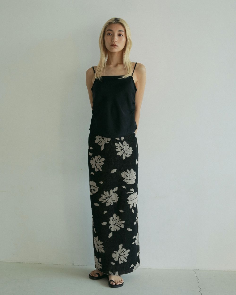 Botanical Knit Skirt Botanical Knit Skirt,ボタニカルニットスカート,62510805,ニットスカート,スカート,ボトム,リバーシブル,ànuke,アンヌーク,lifes,ライフズ,25ss