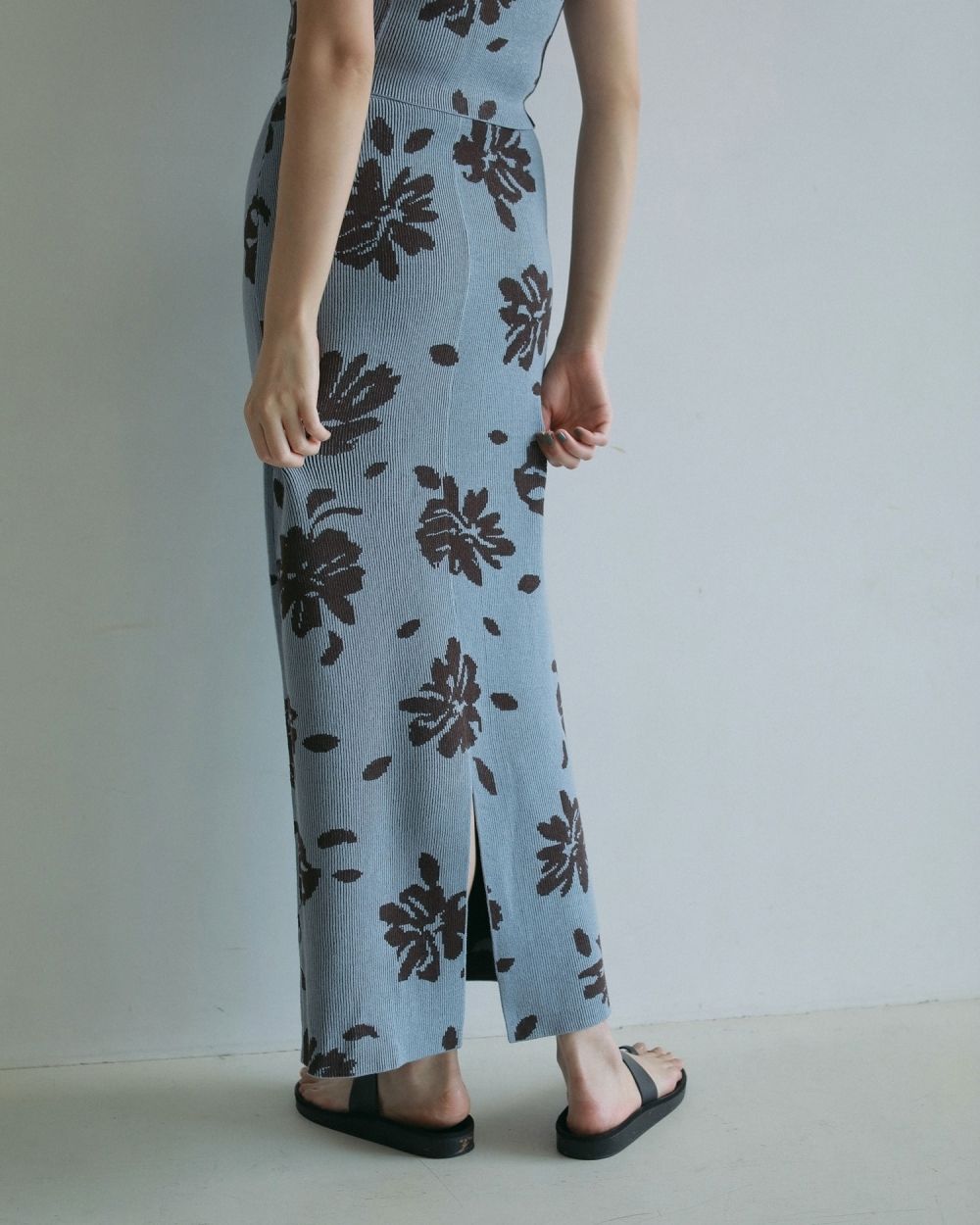 Botanical Knit Skirt Botanical Knit Skirt,ボタニカルニットスカート,62510805,ニットスカート,スカート,ボトム,リバーシブル,ànuke,アンヌーク,lifes,ライフズ,25ss