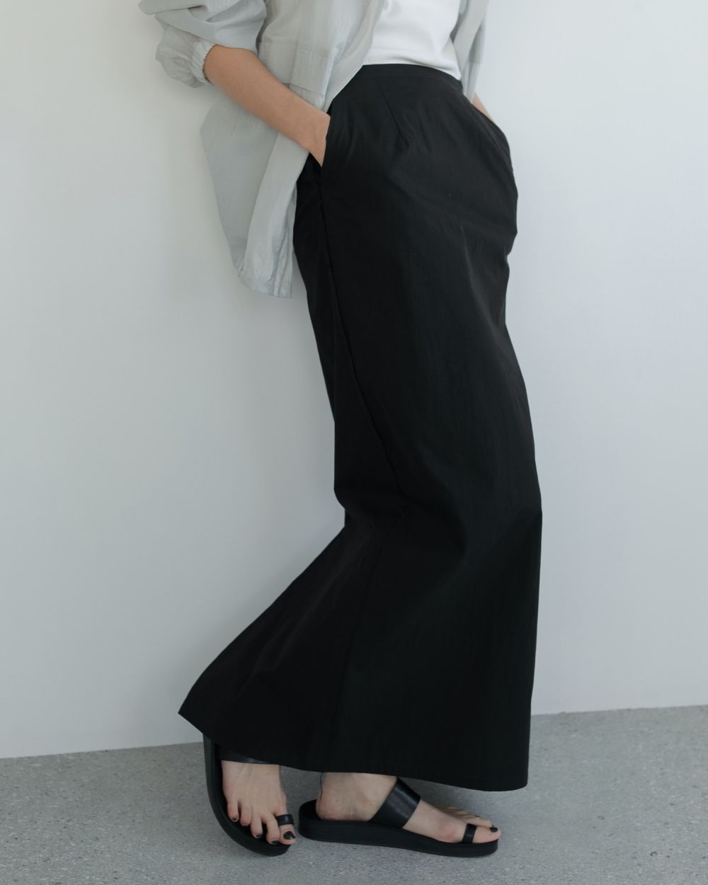 Cutoff Straight Skirt Cutoff Straight Skirt,カットオフストレートスカート,62510810,ボトム,スカート,ànuke,アンヌーク,lifes,ライフズ,25ss