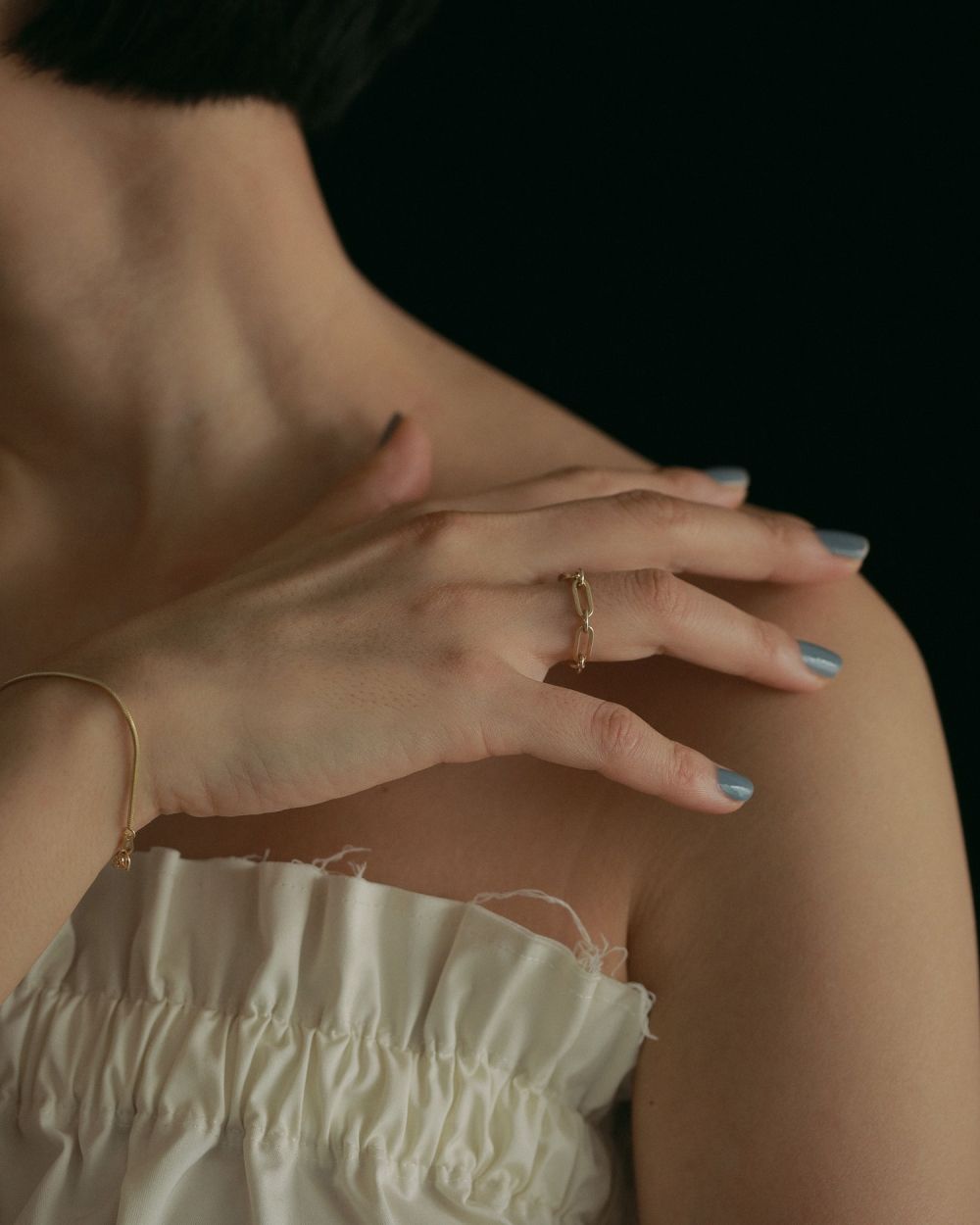 Cut Chain Ring Cut Chain Ring,カットチェーンリング,62510915,リング,指輪,アクセ,アクセサリー,ànuke,アンヌーク,lifes,ライフズ,25ss