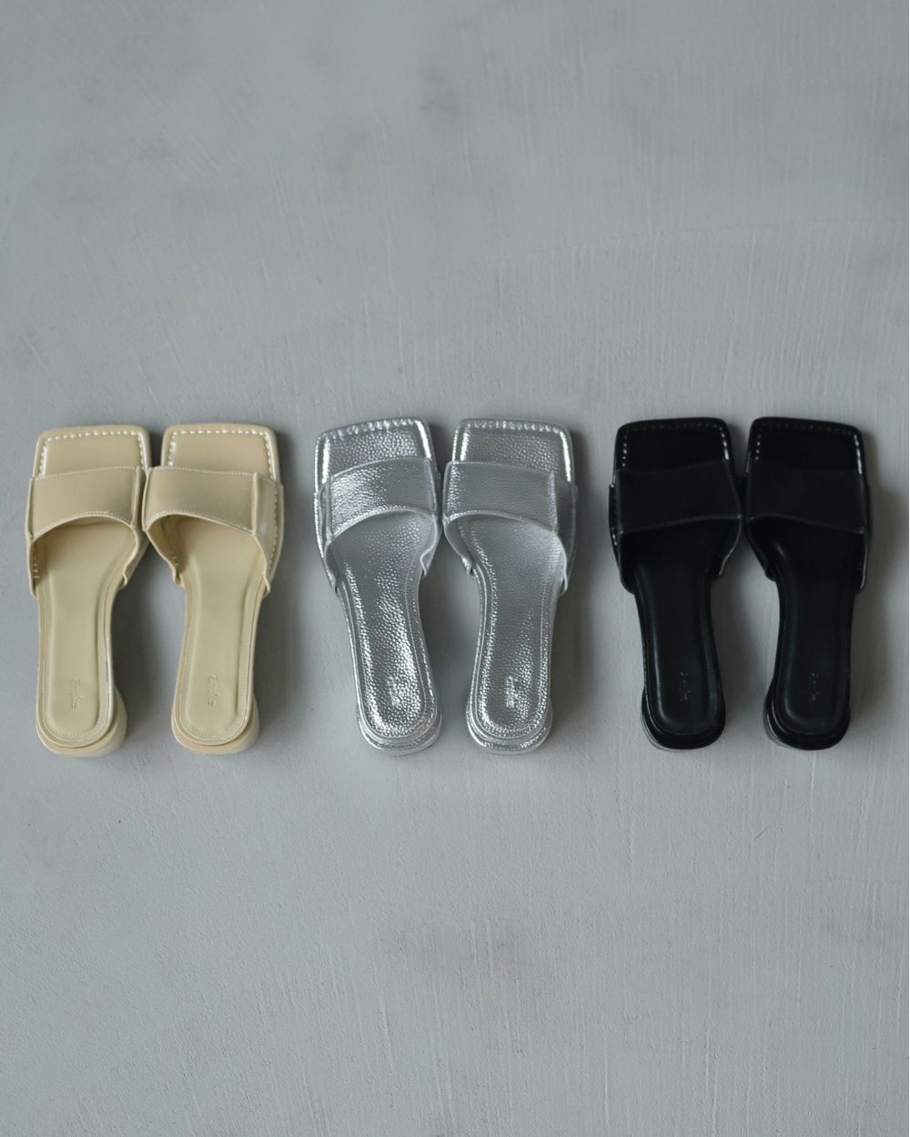 Square Ecoleather Sandals Square Ecoleather Sandals,スクエアエコレザーサンダル,62511005,サンダル,シューズ,スクエアサンダル,ヒール,合皮,ànuke,アンヌーク,lifes,ライフズ,25ss