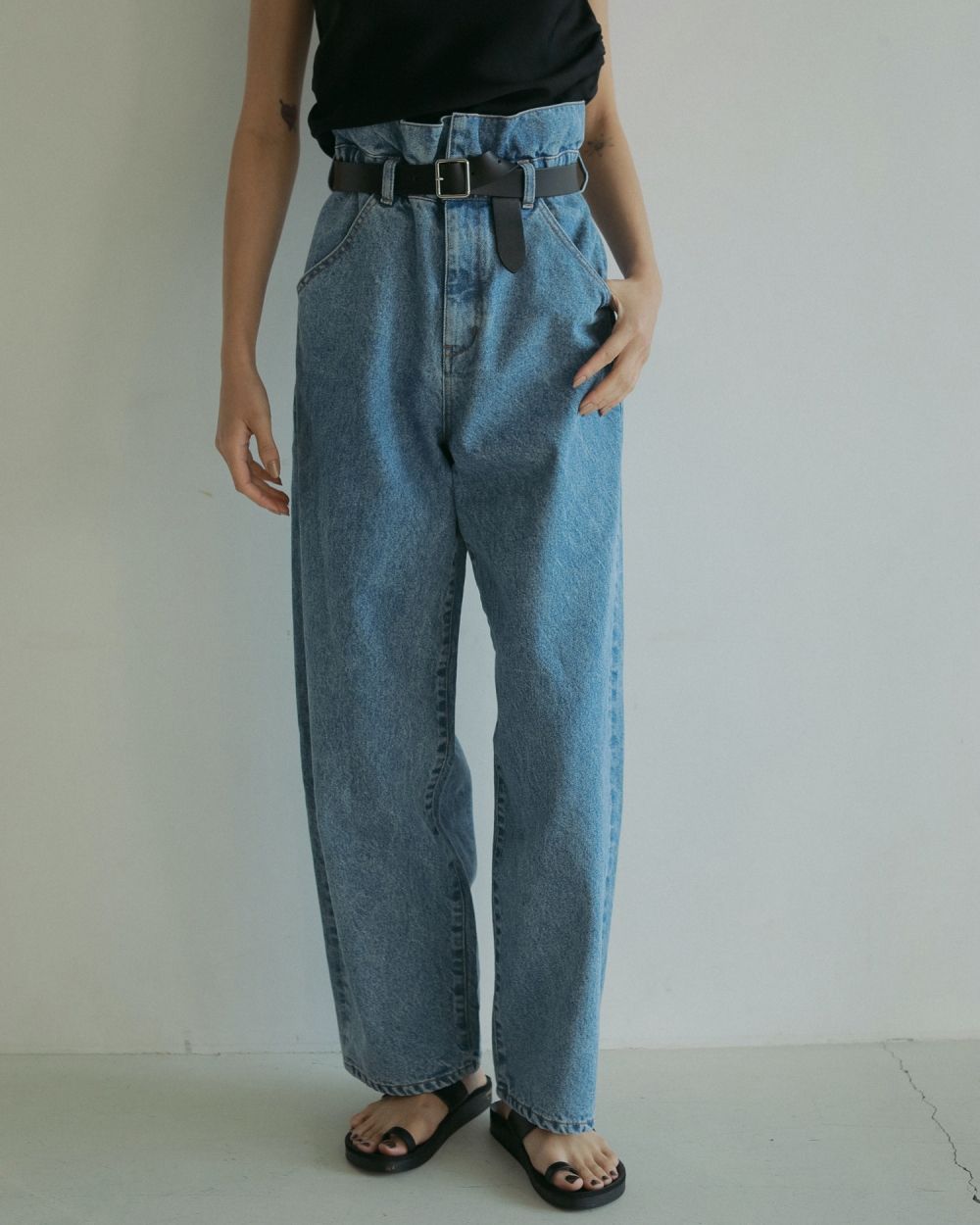 Waist Tuck Denim Waist Tuck Denim,ウエストタックデニム,62511401,ボトム,デニム,デニムパンツ,ànuke,トアンヌーク,lifes,ライフズ,25ss