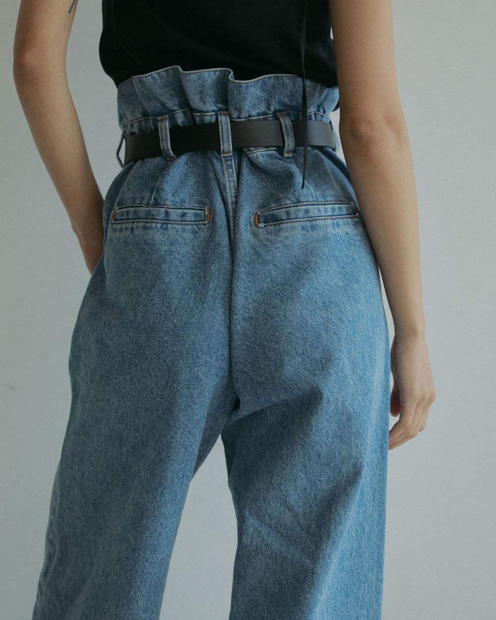 Waist Tuck Denim Waist Tuck Denim,ウエストタックデニム,62511401,ボトム,デニム,デニムパンツ,ànuke,トアンヌーク,lifes,ライフズ,25ss