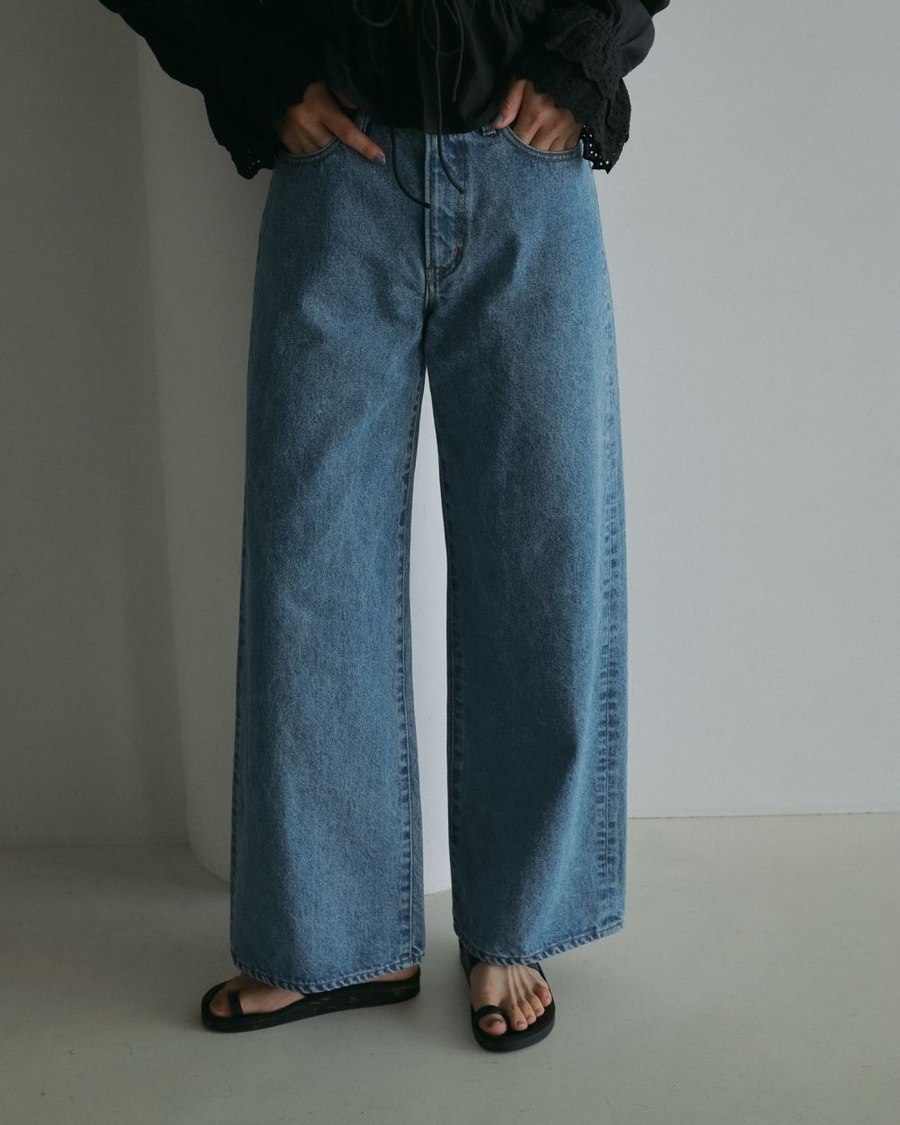 Highwaist Baggy Denim Highwaist Baggy Denim,ハイウエストバギーデニム,62511402,パンツ,ボトムス,デニム,バギーデニム,ànuke,トアンヌーク,lifes,ライフズ,25ss