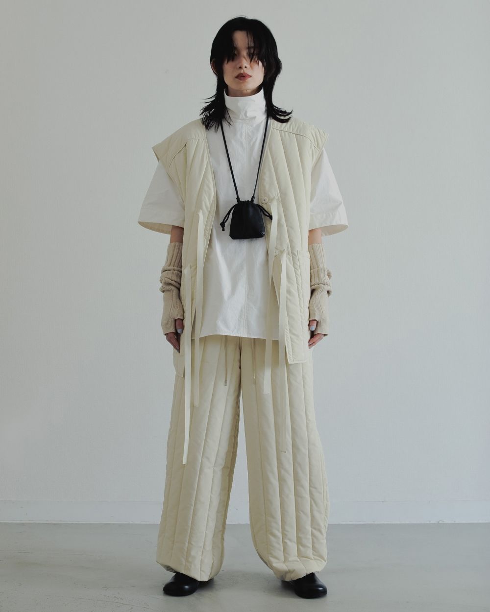 Backopen Stripe Vest Backopen Stripe Vest,バックオープンストライプベスト,62520108,ベスト,オーバーベスト,アウター,ジャケット,JK,ànuke,アンヌーク,lifes,ライフズ,25aw