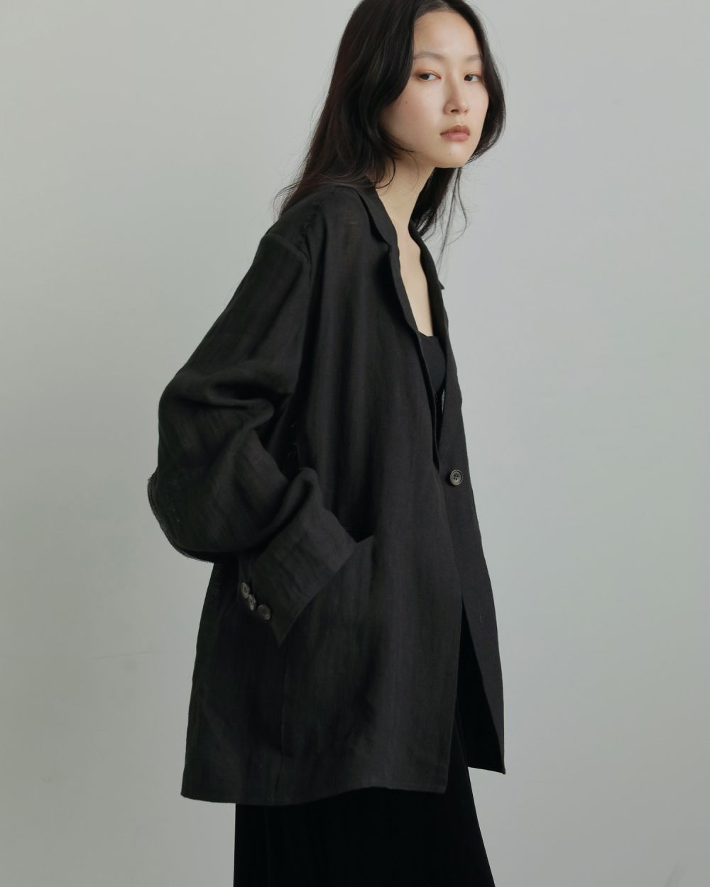 Linen Sheer Jacket Linen Sheer Jacket,リネン シアー ジャケット,62520109,ジャケット,透け感,,アウター,JK,ànuke,アンヌーク,lifes,ライフズ,25aw