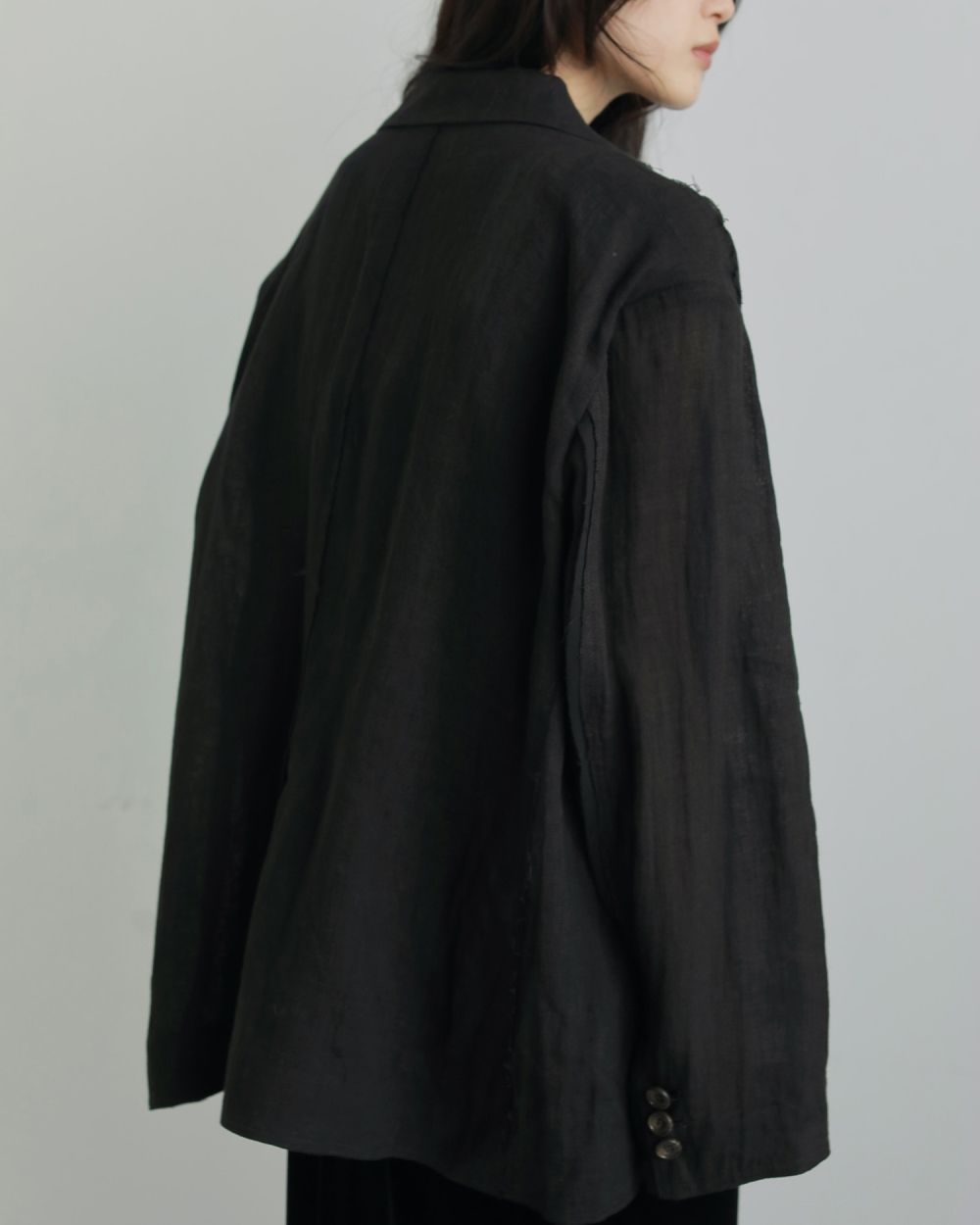 Linen Sheer Jacket Linen Sheer Jacket,リネン シアー ジャケット,62520109,ジャケット,透け感,,アウター,JK,ànuke,アンヌーク,lifes,ライフズ,25aw