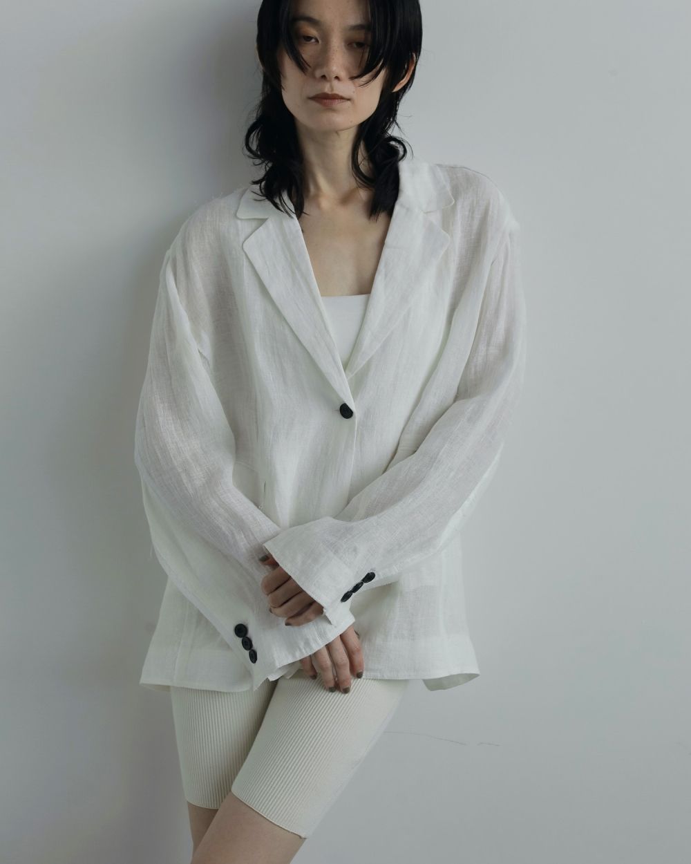 Linen Sheer Jacket Linen Sheer Jacket,リネン シアー ジャケット,62520109,ジャケット,透け感,,アウター,JK,ànuke,アンヌーク,lifes,ライフズ,25aw