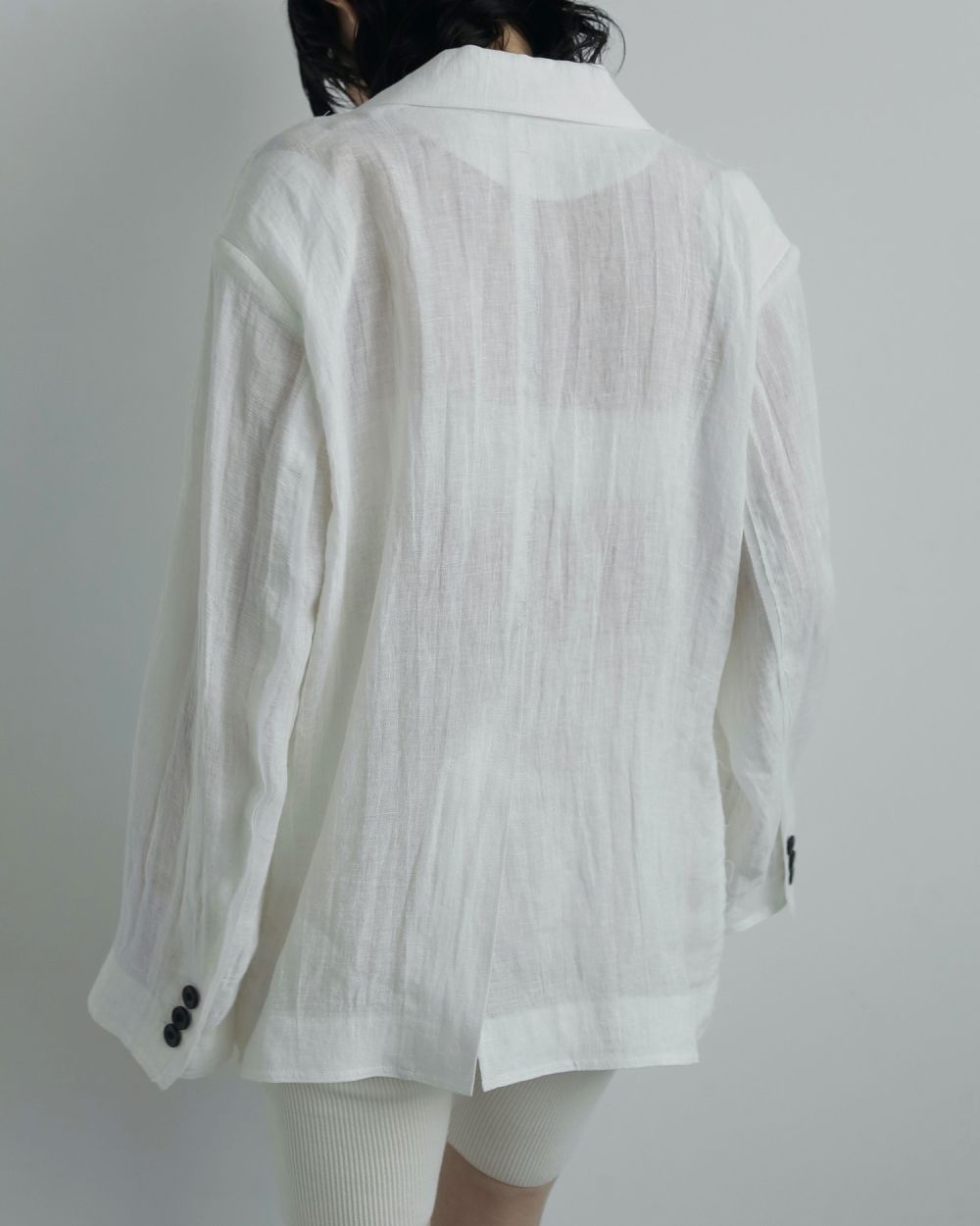 Linen Sheer Jacket Linen Sheer Jacket,リネン シアー ジャケット,62520109,ジャケット,透け感,,アウター,JK,ànuke,アンヌーク,lifes,ライフズ,25aw