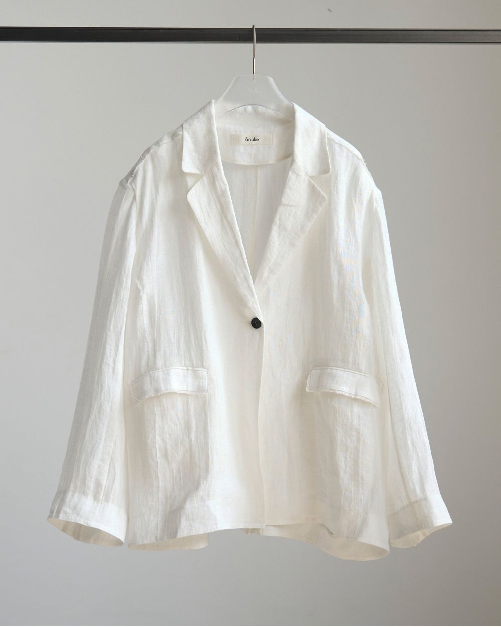 Linen Sheer Jacket Linen Sheer Jacket,リネン シアー ジャケット,62520109,ジャケット,透け感,,アウター,JK,ànuke,アンヌーク,lifes,ライフズ,25aw