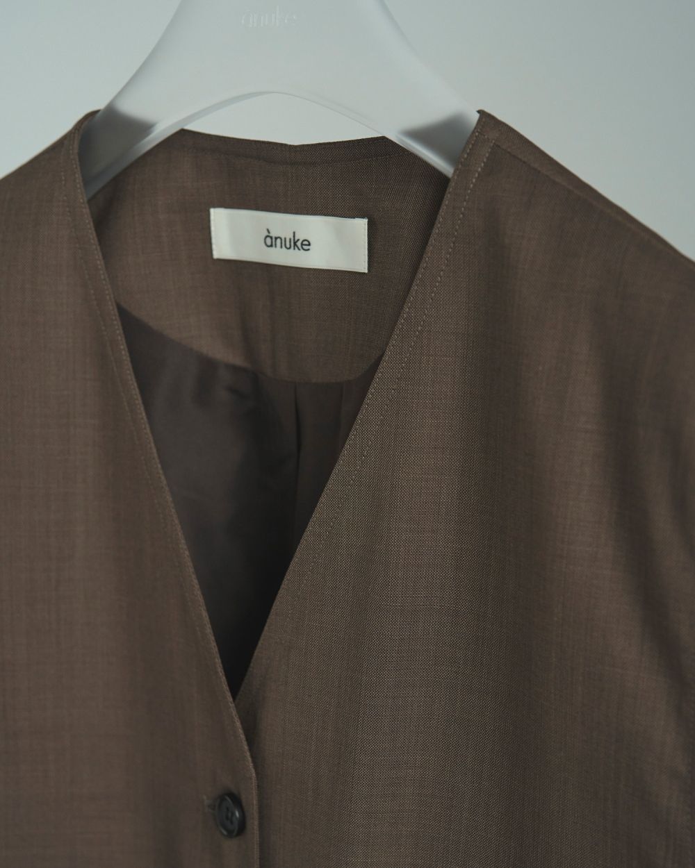 Vneck Stitch Vest Vneck Stitch Vest,ブイネックステッチベスト,62520112,ベスト,Vネックベスト,アウター,JK,ジャケット,ànuke,アンヌーク,lifes,ライフズ,25aw