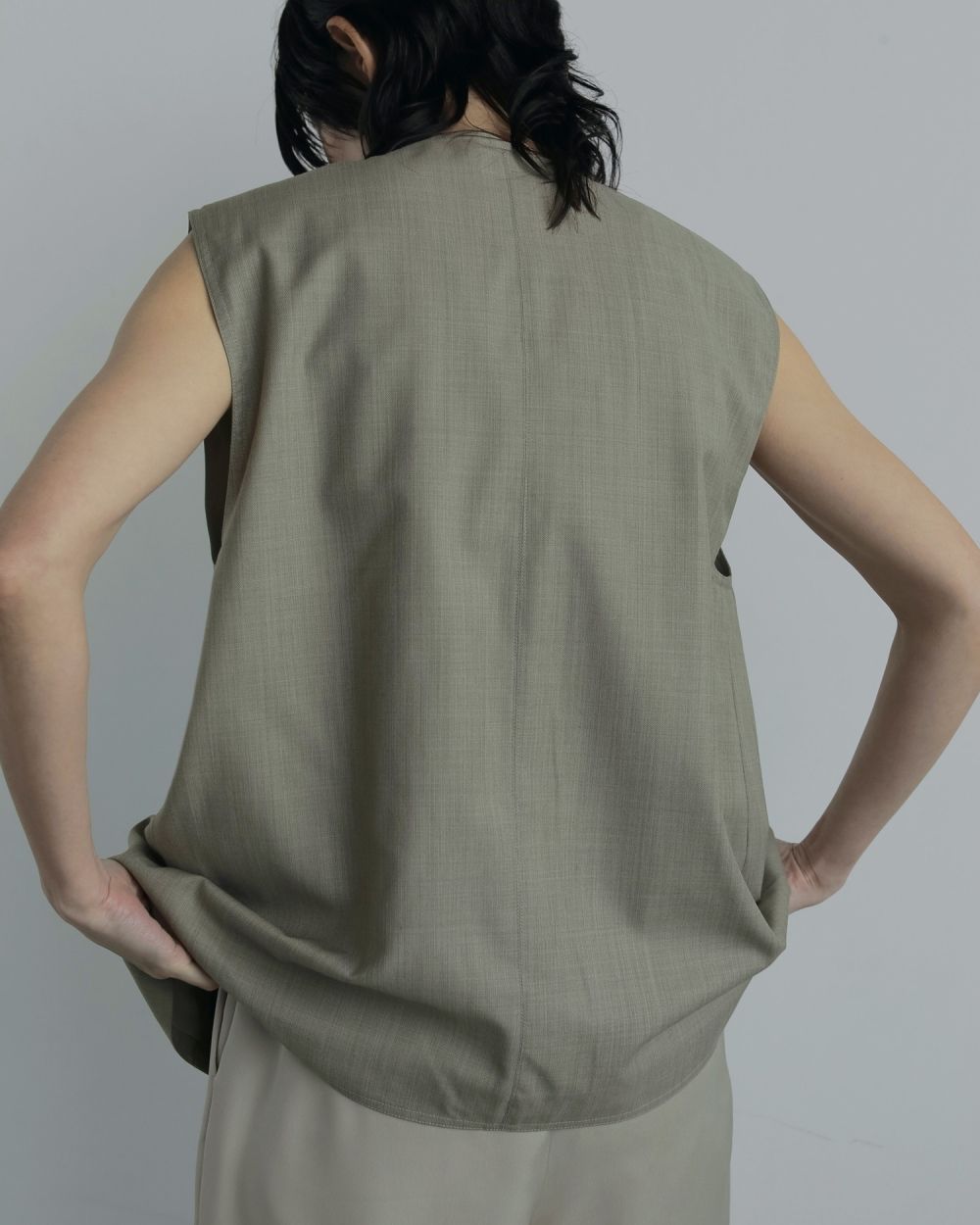 Vneck Stitch Vest Vneck Stitch Vest,ブイネックステッチベスト,62520112,ベスト,Vネックベスト,アウター,JK,ジャケット,ànuke,アンヌーク,lifes,ライフズ,25aw