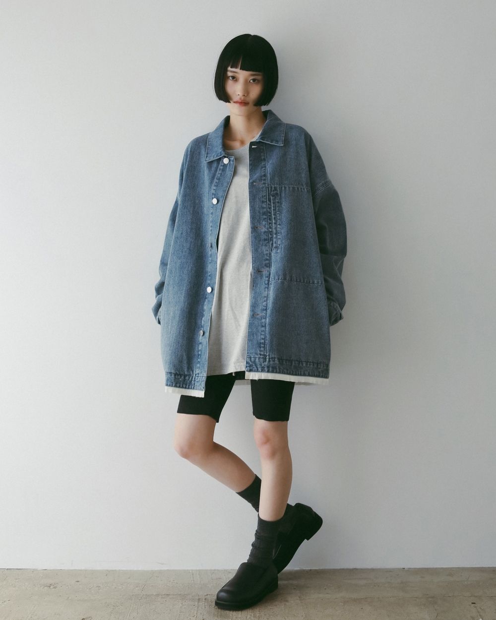 Denim Work Jacket Denim Work Jacket,デニム ワーク ジャケット,62520114,アウター,ジャケット,デニム,デニムジャケット,JK,オーバーサイズ,ànuke,アンヌーク,lifes,ライフズ,25aw