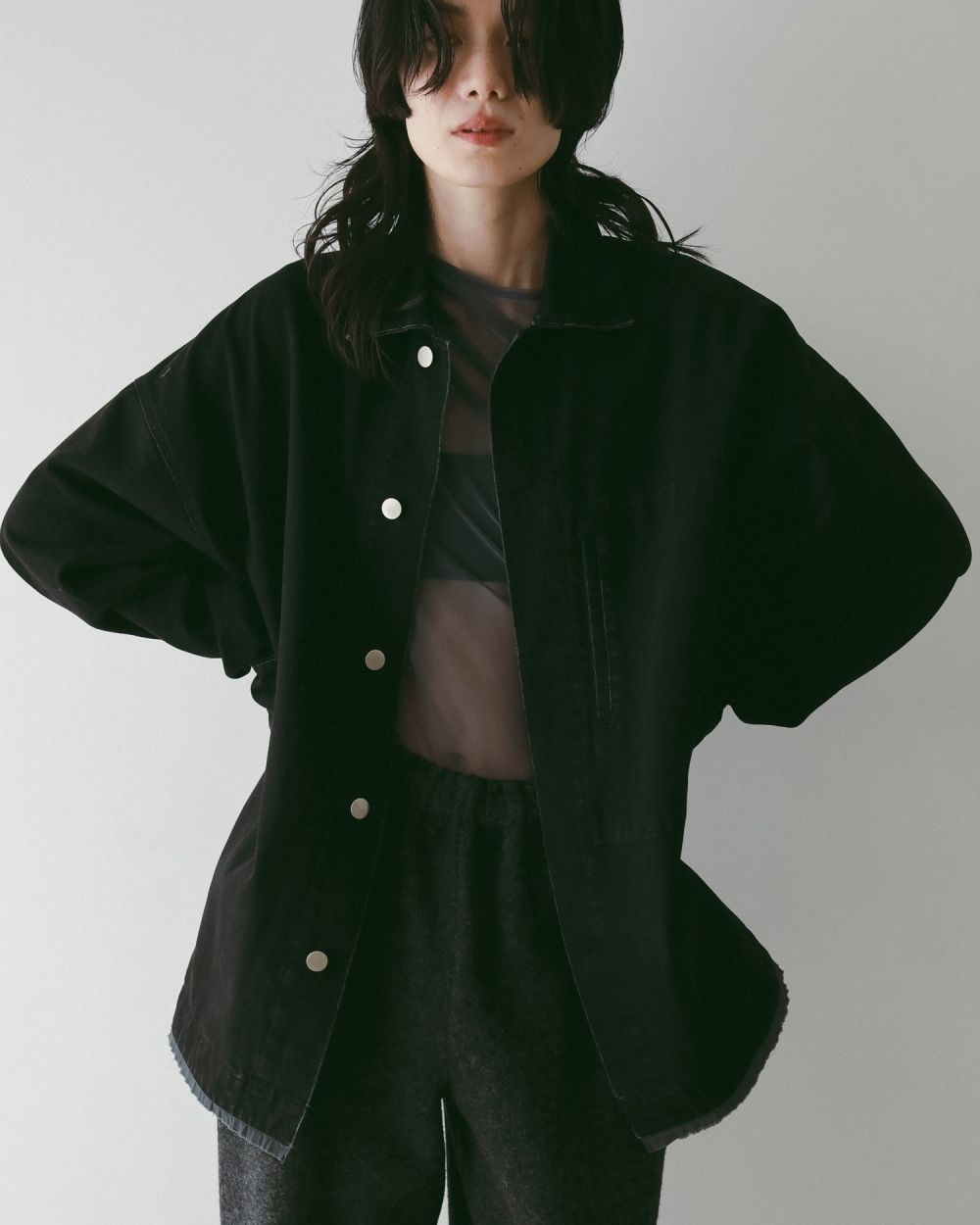 Denim Work Jacket Denim Work Jacket,デニム ワーク ジャケット,62520114,アウター,ジャケット,デニム,デニムジャケット,JK,オーバーサイズ,ànuke,アンヌーク,lifes,ライフズ,25aw