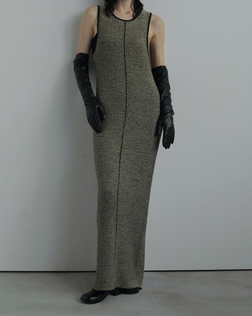 Sleeveless Jacquard Onepiece Sleeveless Jacquard Onepiec,スリーブレスジャガードワンピース,62520302,ワンピース,ワンピ,ニットワンピース,ànuke,アンヌーク,lifes,ライフズ,25aw