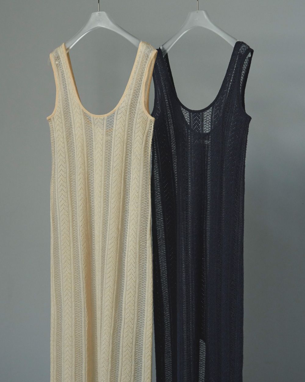 Sheer Uneck Onepiece Sheer Uneck Onepiece,シアーユーネックワンピース,62520306,ワンピース,ワンピ,ニットワンピ,シアー感,透け感,ànuke,アンヌーク,lifes,ライフズ,25aw