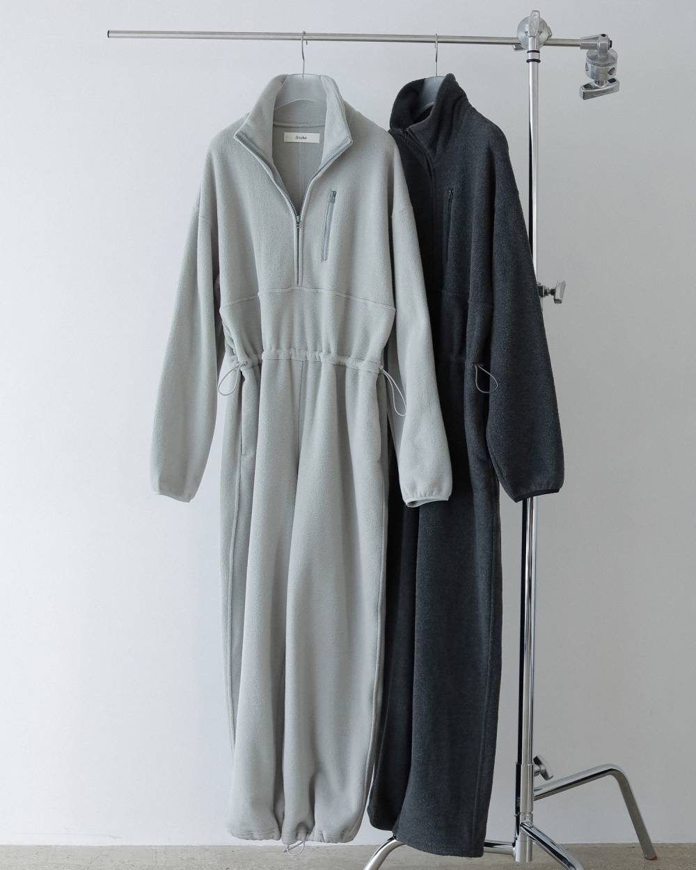 Fleece Halfzip Combinaison Fleece Halfzip Combinaison,フリース ハーフジップ コンビネゾン,62520313,コンビネゾン,ワンピース,ànuke,アンヌーク,lifes,ライフズ,25aw