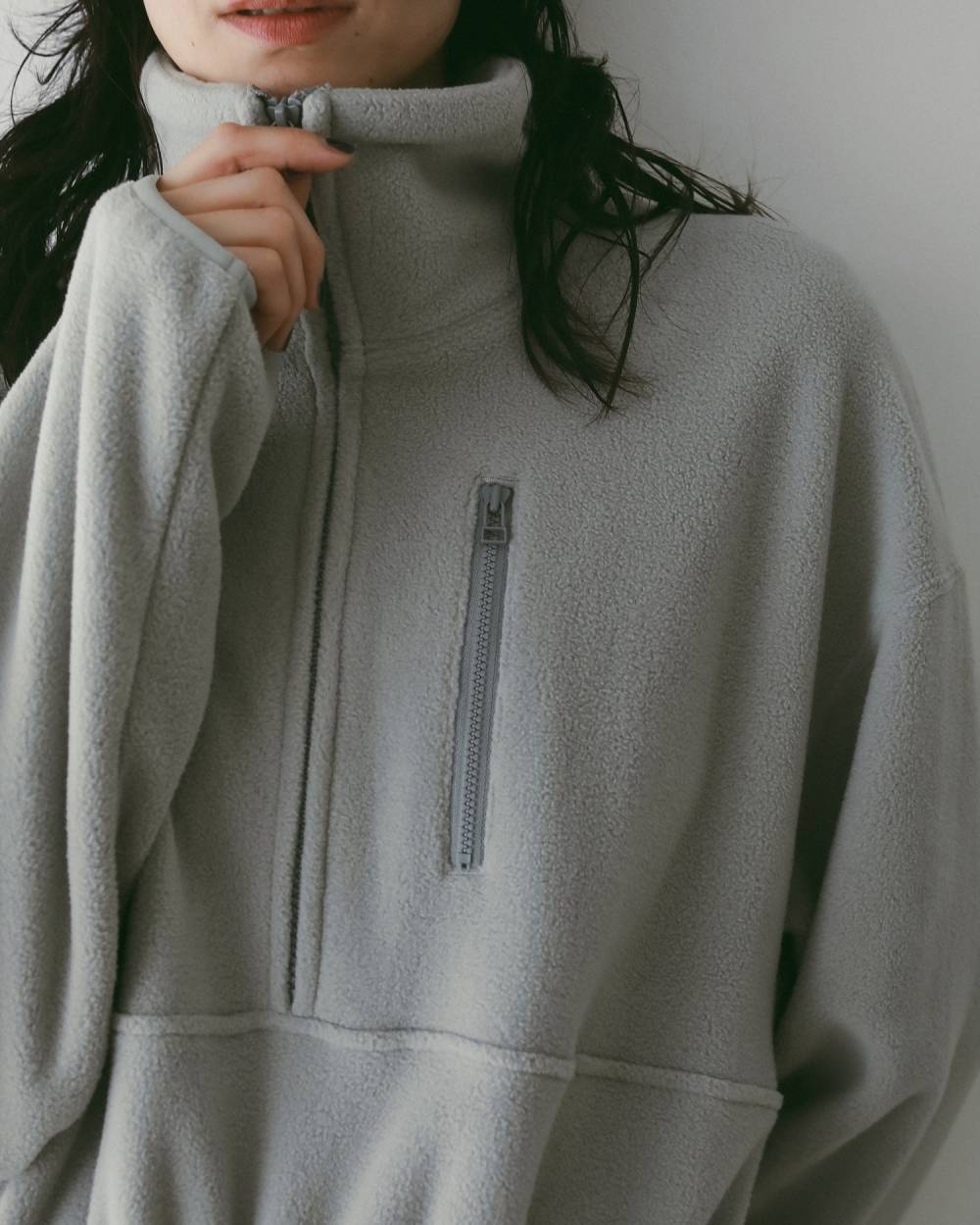 Fleece Halfzip Combinaison Fleece Halfzip Combinaison,フリース ハーフジップ コンビネゾン,62520313,コンビネゾン,ワンピース,ànuke,アンヌーク,lifes,ライフズ,25aw