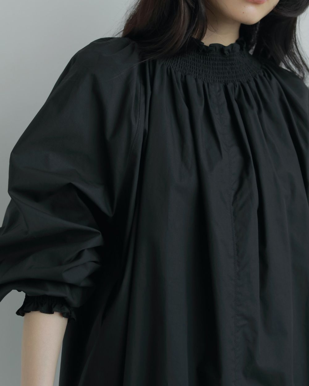 Cotton Shirring Onepiece Cotton Shirring Onepiece,コットン シャーリング ワンピース)です。62520315,ワンピース,ワンピ,ドレス,ミニワンピース,ànuke,アンヌーク,lifes,ライフズ,25aw