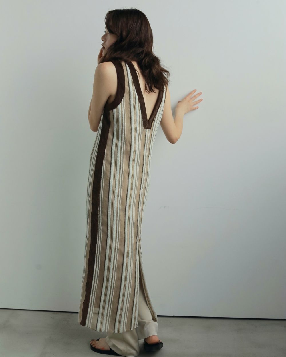 Sheer Stripe Onepiece Sheer Stripe Onepiece,シアー ストライプ ワンピース,62520317,ワンピース,ワンピ,ストライプ柄,シアー,透け感,ànuke,アンヌーク,lifes,ライフズ,25aw