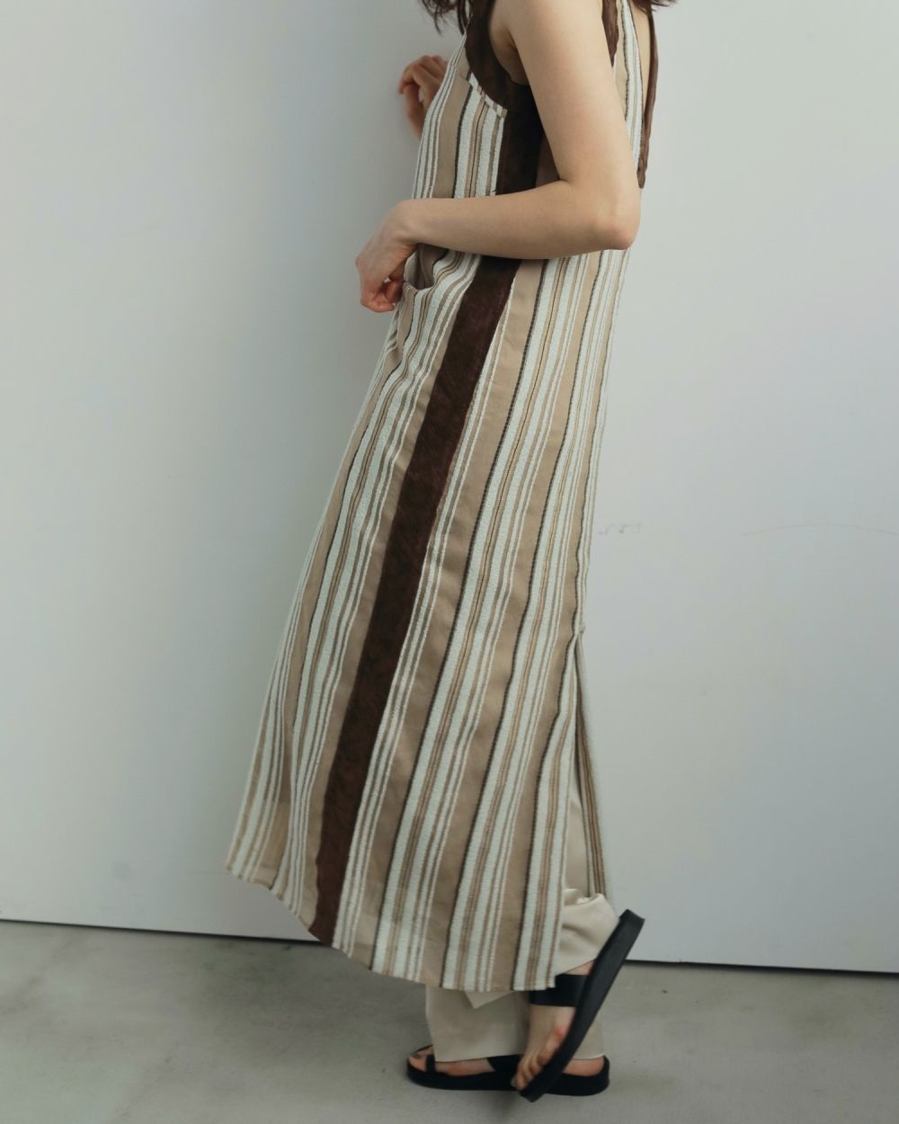 Sheer Stripe Onepiece Sheer Stripe Onepiece,シアー ストライプ ワンピース,62520317,ワンピース,ワンピ,ストライプ柄,シアー,透け感,ànuke,アンヌーク,lifes,ライフズ,25aw
