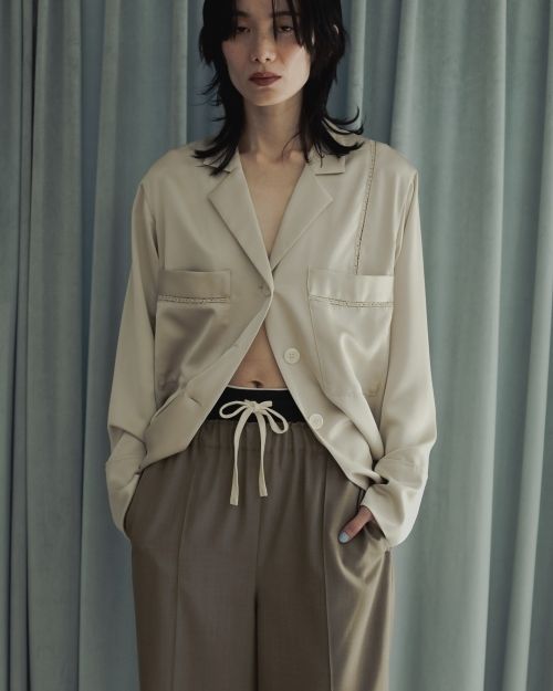 ànuke online store（アンヌーク） / Satin Tailored ShirtsSatin