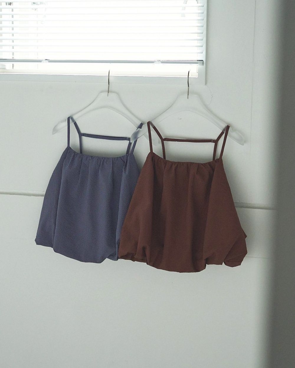 Backopen Balloon Camisole Backopen Balloon Camisole,バックオープンバルーンキャミソール,62520416,トップス,キャミソール,キャミ,キャミソールブラウス,チェック柄,ànuke,アンヌーク,lifes,ライフズ,25aw