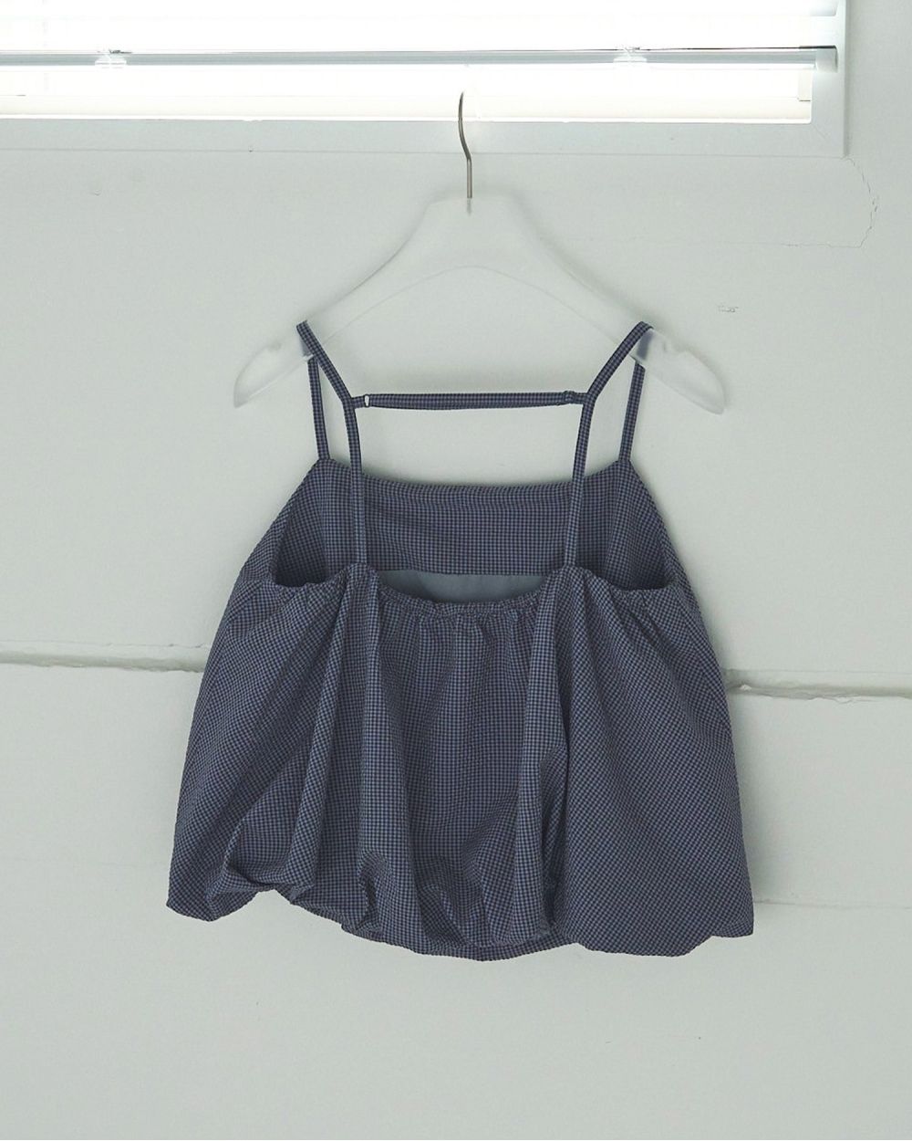Backopen Balloon Camisole Backopen Balloon Camisole,バックオープンバルーンキャミソール,62520416,トップス,キャミソール,キャミ,キャミソールブラウス,チェック柄,ànuke,アンヌーク,lifes,ライフズ,25aw