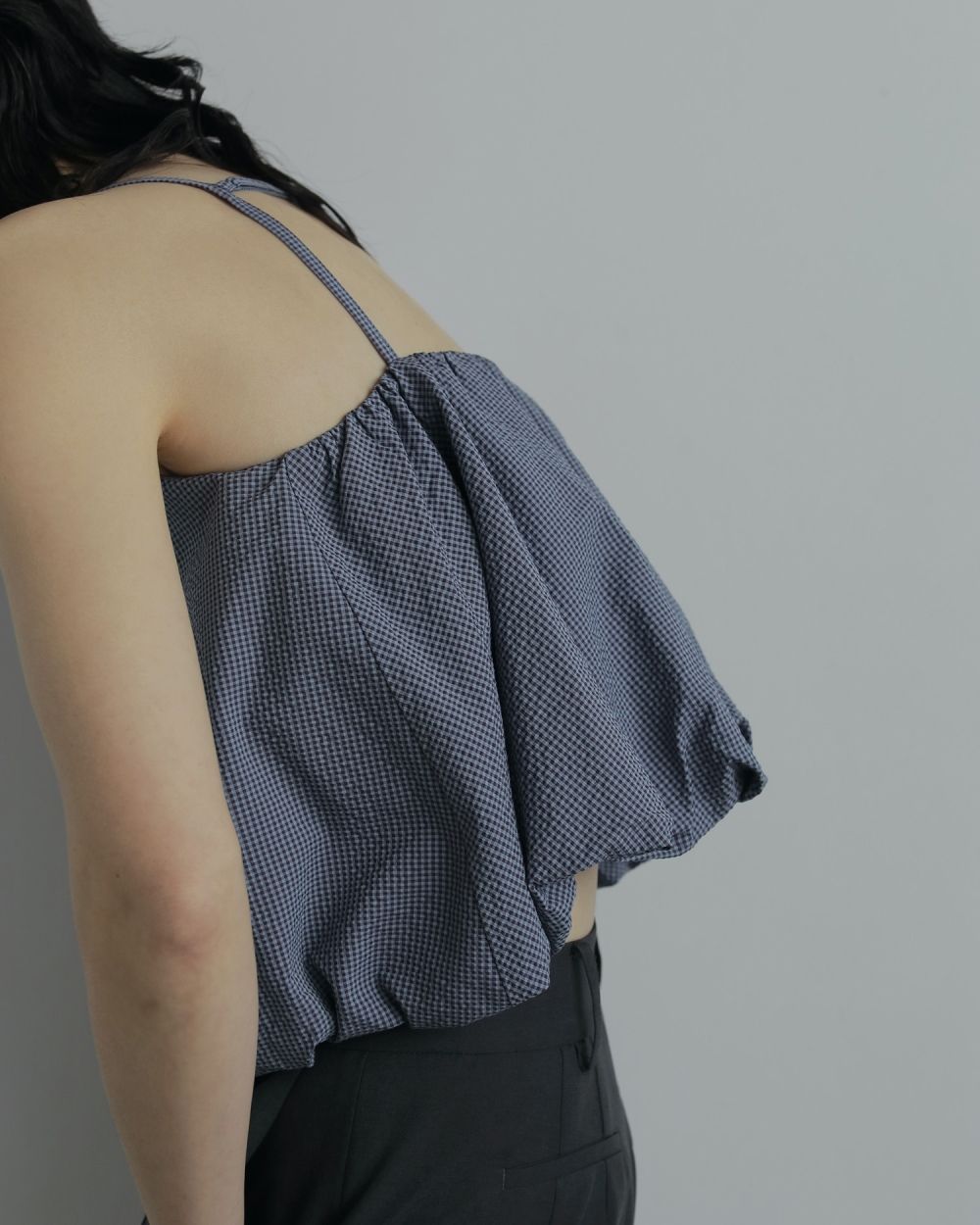 Backopen Balloon Camisole Backopen Balloon Camisole,バックオープンバルーンキャミソール,62520416,トップス,キャミソール,キャミ,キャミソールブラウス,チェック柄,ànuke,アンヌーク,lifes,ライフズ,25aw