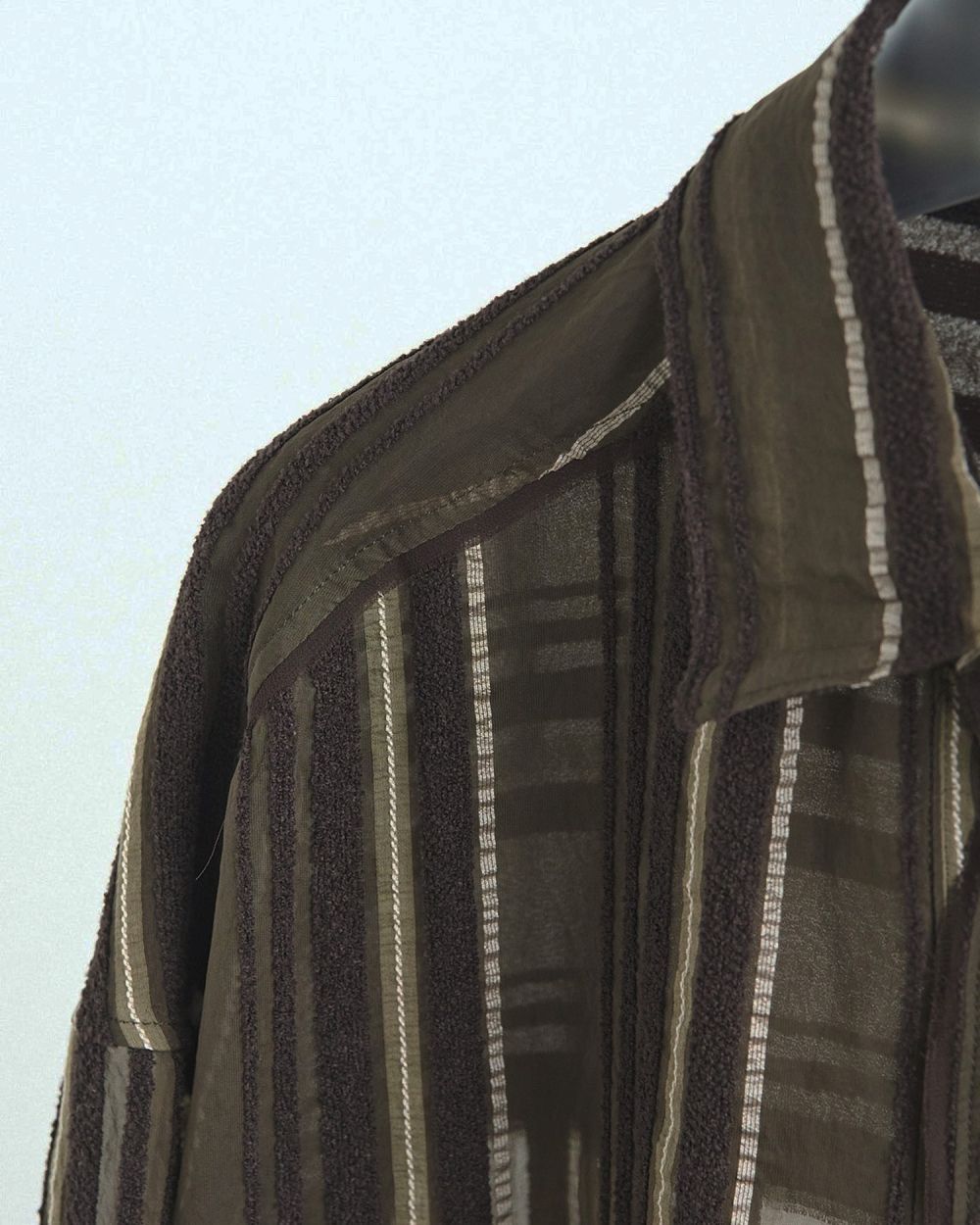 Sheer Stripe Shirts Sheer Stripe Shirts,シアー ストライプ シャツ,62520424,トップス,シャツ,ブラウス,ストライプ,柄,シアー,透け感,ànuke,アンヌーク,lifes,ライフズ,25aw