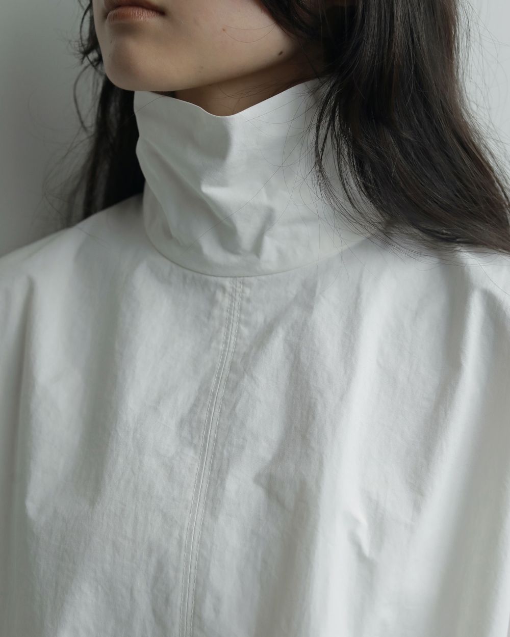 Highneck Over Blouse Highneck Over Blouse,ハイネックオーバーブラウス,62520425,トップス,シャツ,ブラウス,オーバーブラウス,ハイネック,ànuke,アンヌーク,lifes,ライフズ,25aw