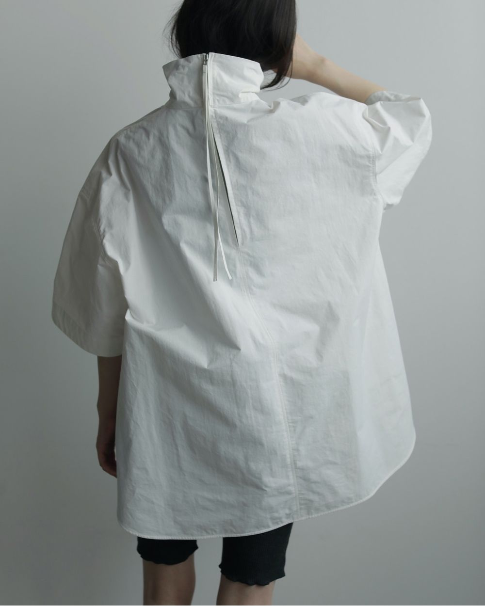 Highneck Over Blouse Highneck Over Blouse,ハイネックオーバーブラウス,62520425,トップス,シャツ,ブラウス,オーバーブラウス,ハイネック,ànuke,アンヌーク,lifes,ライフズ,25aw