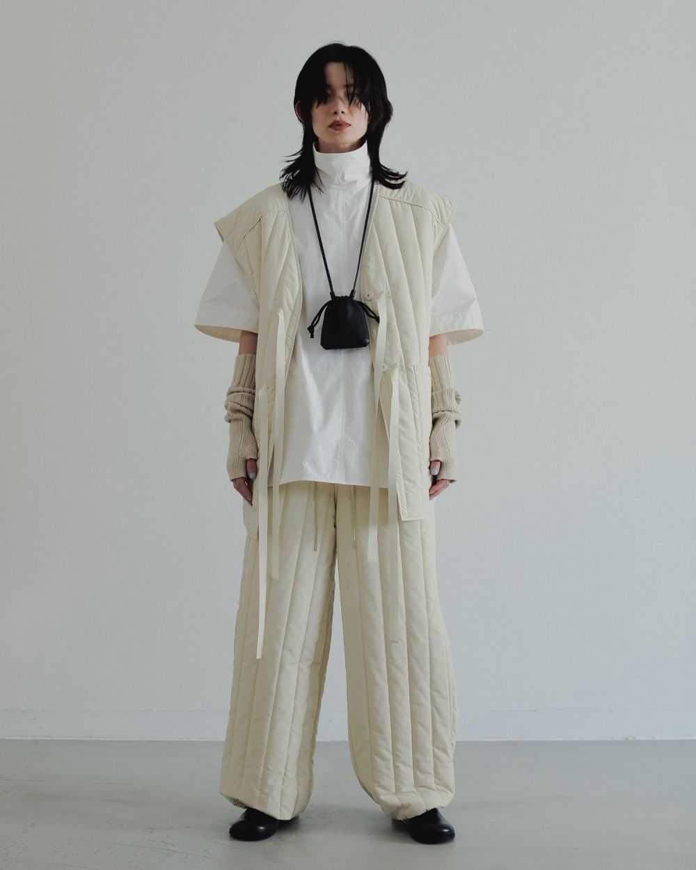 Highneck Over Blouse Highneck Over Blouse,ハイネックオーバーブラウス,62520425,トップス,シャツ,ブラウス,オーバーブラウス,ハイネック,ànuke,アンヌーク,lifes,ライフズ,25aw