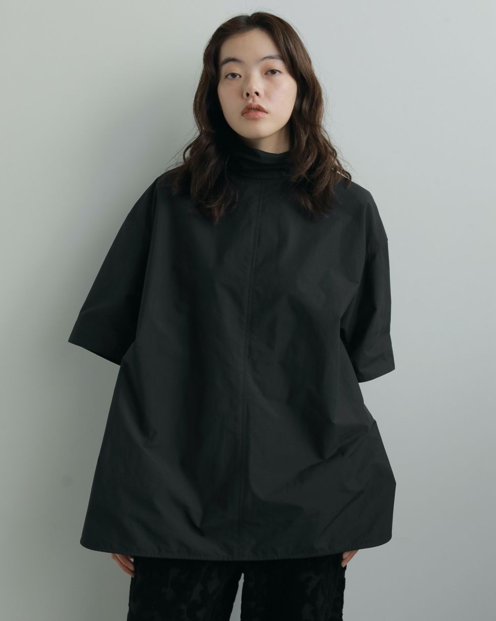 Highneck Over Blouse Highneck Over Blouse,ハイネックオーバーブラウス,62520425,トップス,シャツ,ブラウス,オーバーブラウス,ハイネック,ànuke,アンヌーク,lifes,ライフズ,25aw