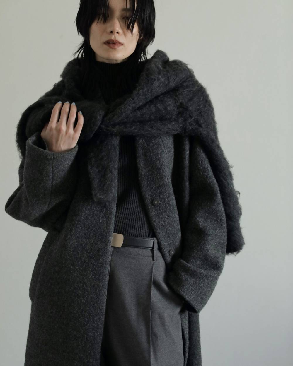 Brashed Knit Jacket Brashed Knit Jacket,ブラッシュド ニット ジャケット,62520522,ニット,トップス,ニットジャケット,JK,ジャケット,羽織,アウター,ànuke,アンヌーク,lifes,ライフズ,25aw