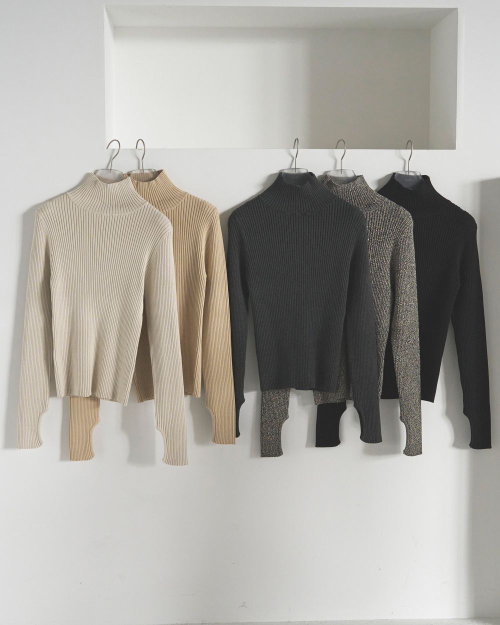 Slit Turtle Knit Slit Turtle Knit,スリットタートルニット,62520530,トップス,ニット,タートル,ànuke,アンヌーク,lifes,ライフズ,25aw