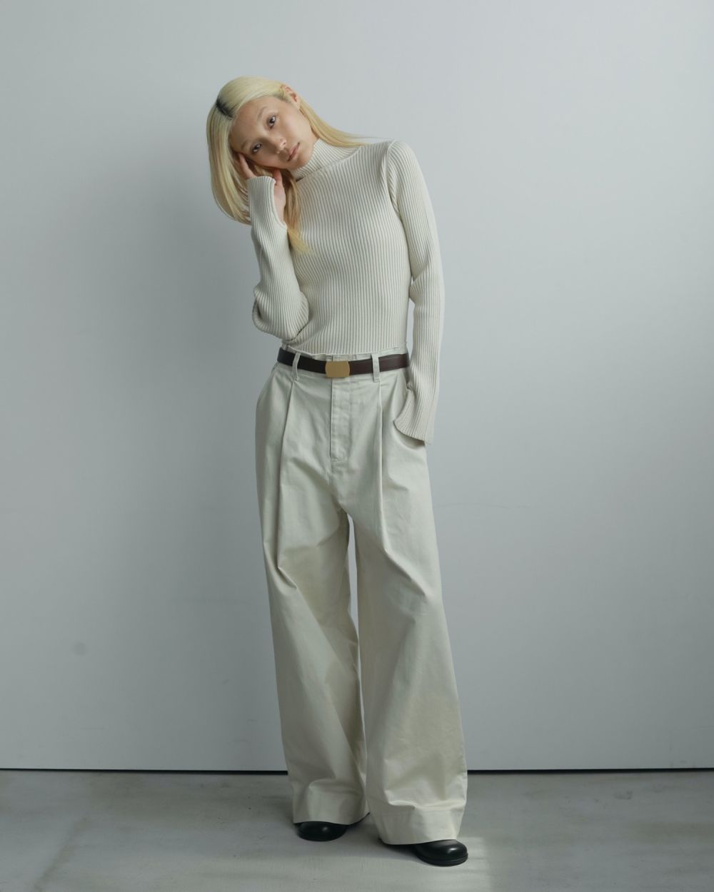 Slit Turtle Knit Slit Turtle Knit,スリットタートルニット,62520530,トップス,ニット,タートル,ànuke,アンヌーク,lifes,ライフズ,25aw